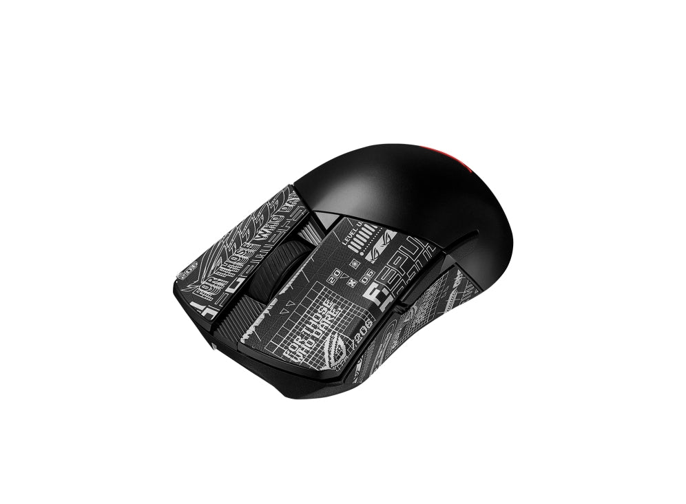 ASUS ROG Gladius III Wireless Aimpoint Gaming-Maus – kabellos, für Rechtshänder, RGB-Beleuchtung, schwarz