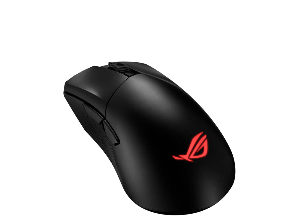 ASUS ROG Gladius III Wireless Aimpoint Gaming-Maus – kabellos, für Rechtshänder, RGB-Beleuchtung, schwarz