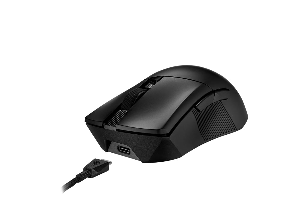 ASUS ROG Gladius III Wireless Aimpoint Gaming-Maus – kabellos, für Rechtshänder, RGB-Beleuchtung, schwarz
