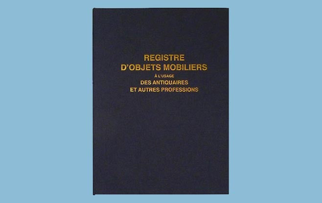 ELVE Register für bewegliche Gegenstände – 250 × 320 mm – 104 Seiten, Hardcover, liniertes Papier, 100 g/m²