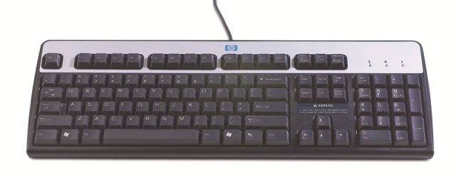 HPE Tastatur – mechanisch – kabelgebunden (USB) – Arabisch, QWERTY (US-INT) – schwarz