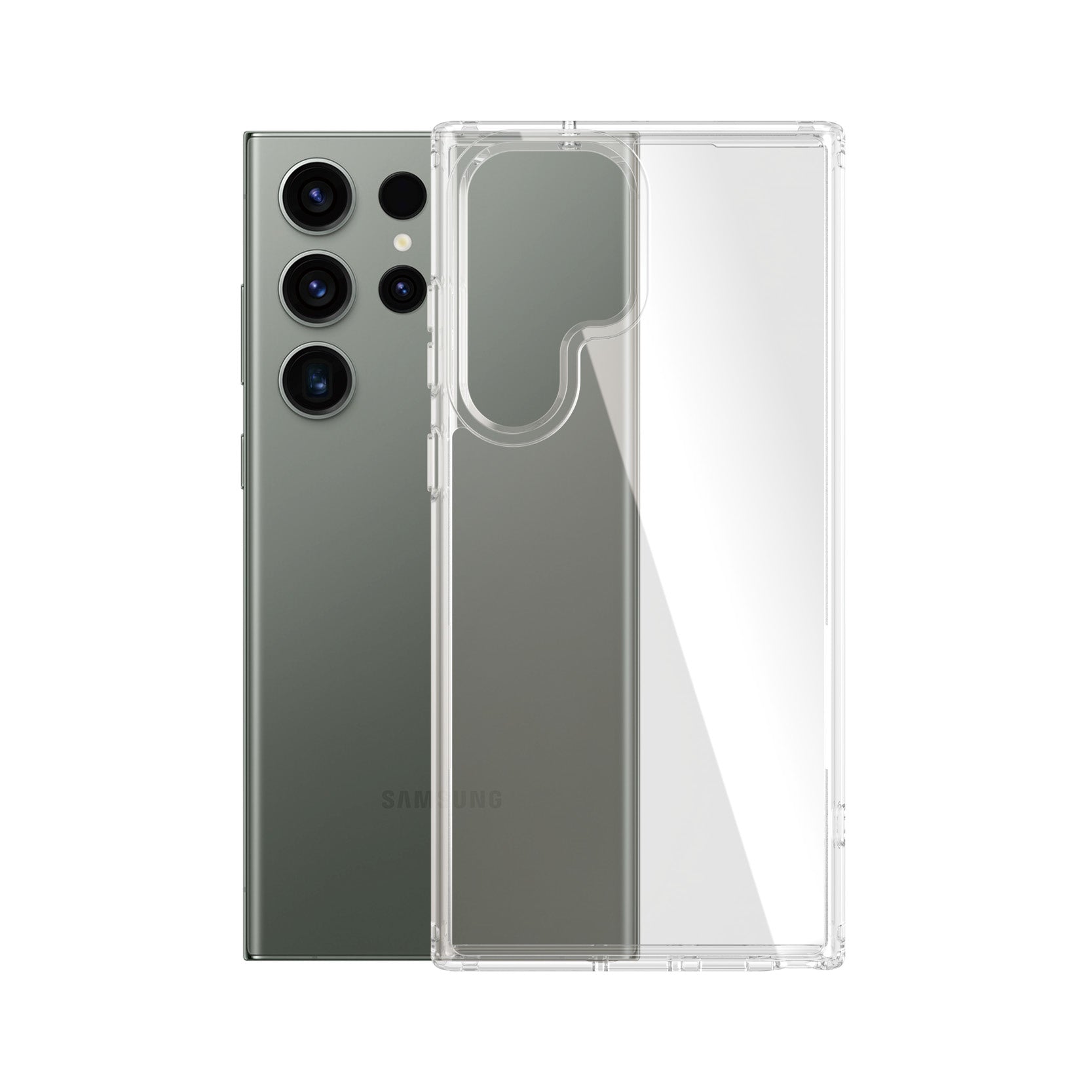 PanzerGlass Hardcase – Backcover – für Samsung Galaxy S23 Ultra, Transparent, bis 3,6 m Sturzsicher