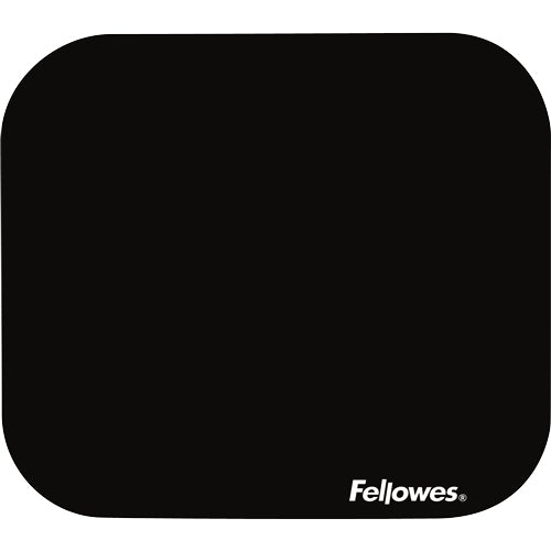 Fellowes 58024 – Mauspad – 232 × 199 mm, Polyester, Gummi, Schwarz