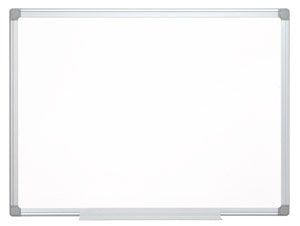 Q-Connect – Whiteboard – 60 × 45 cm, Emaille, magnetisch, Aluminiumrahmen, Wandmontage