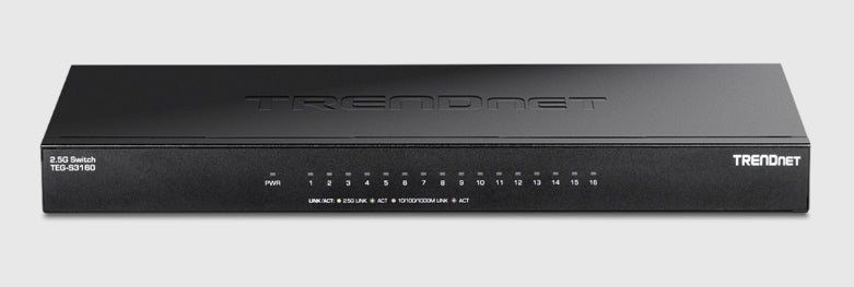 TRENDnet TEG-S3160 – Switch – 16×2.5G, 19" Rack