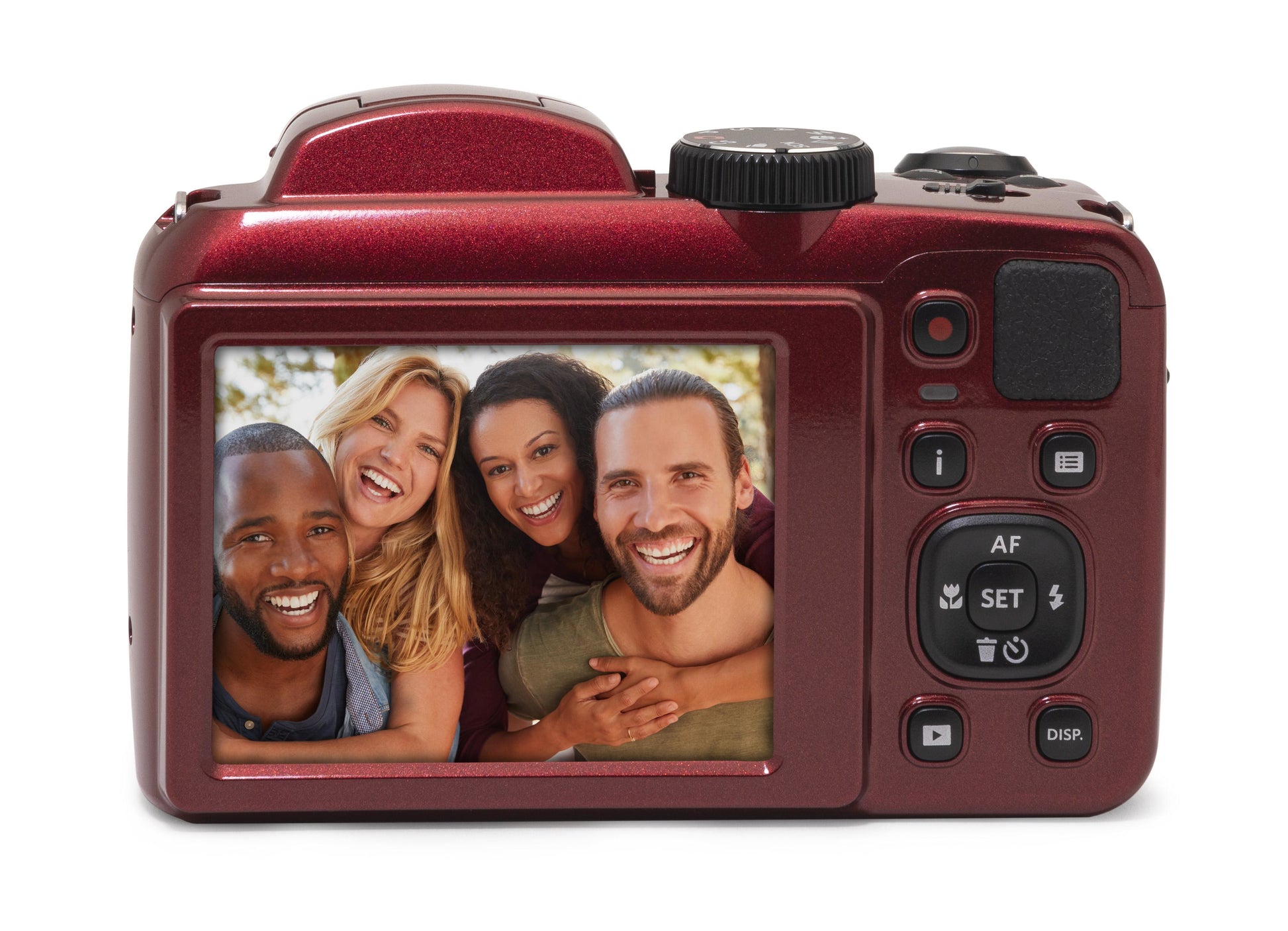Kodak Pixpro AZ255 – 25× optischer Zoom, 16,35 MP, 1080p, rot