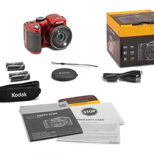Kodak Pixpro AZ255 – 25× optischer Zoom, 16,35 MP, 1080p, rot