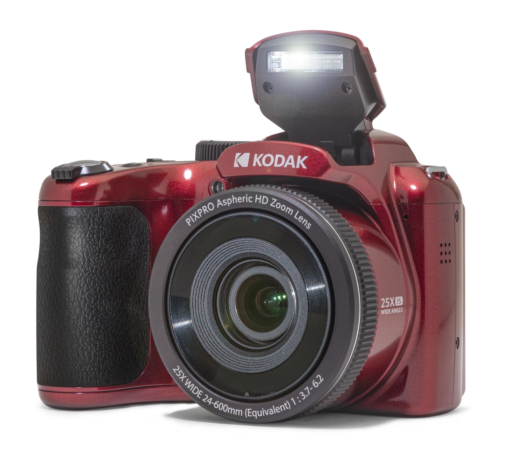 Kodak Pixpro AZ255 – 25× optischer Zoom, 16,35 MP, 1080p, rot