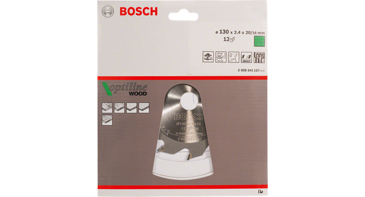 Bosch Professionelles Optiline Wood Kreissägeblatt 254 × 30 × 2 mm, 60 Zähne – für Holz – 1 Stk