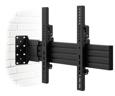 Hagor Wandhalterung – Neigbar – 42–55" – VESA 100×100–400×400 – bis 35 kg – Schwarz
