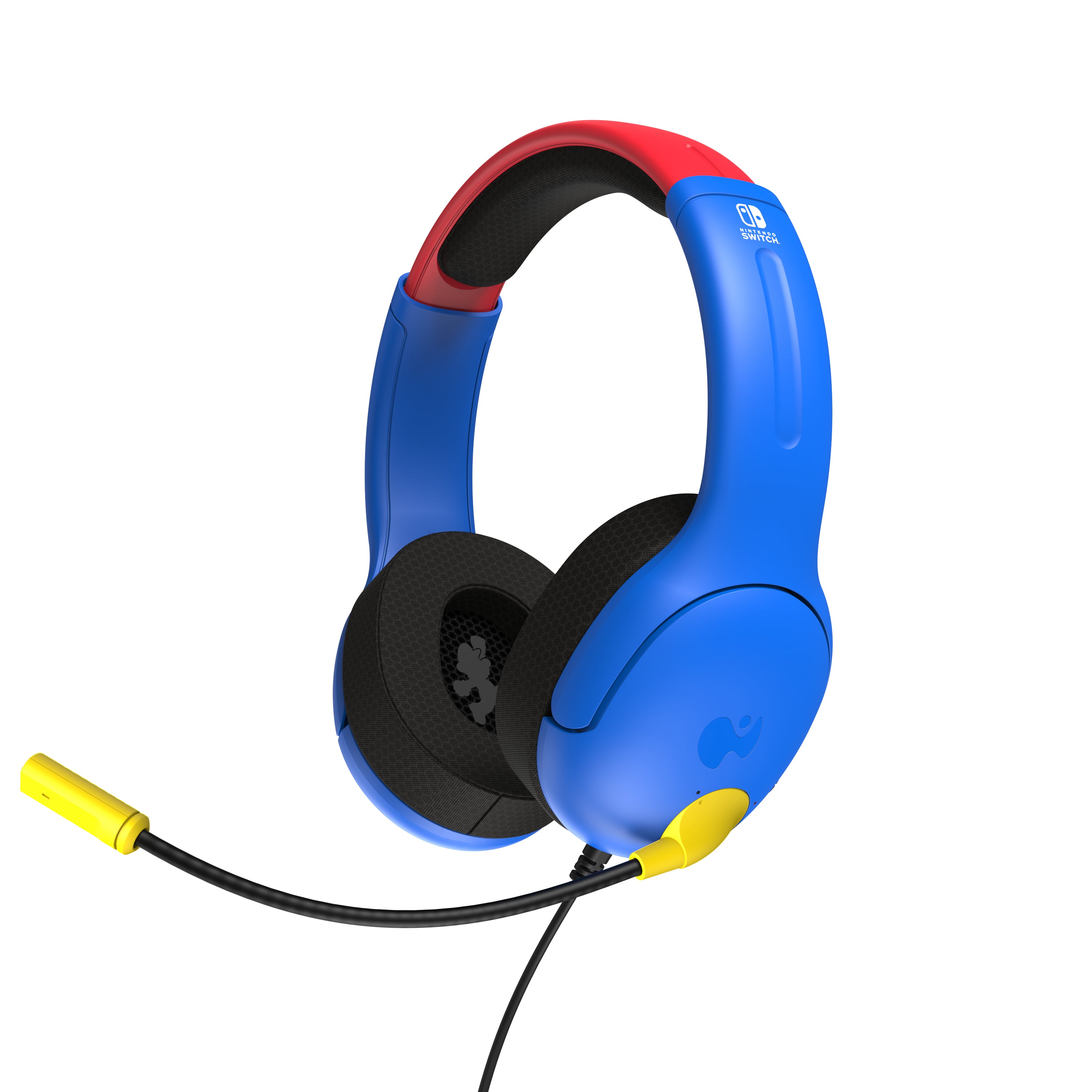 PDP Airlite Headset Mario NSW Wired – On-Ear Gaming-Headset – 3,5 mm – Rot/Blau