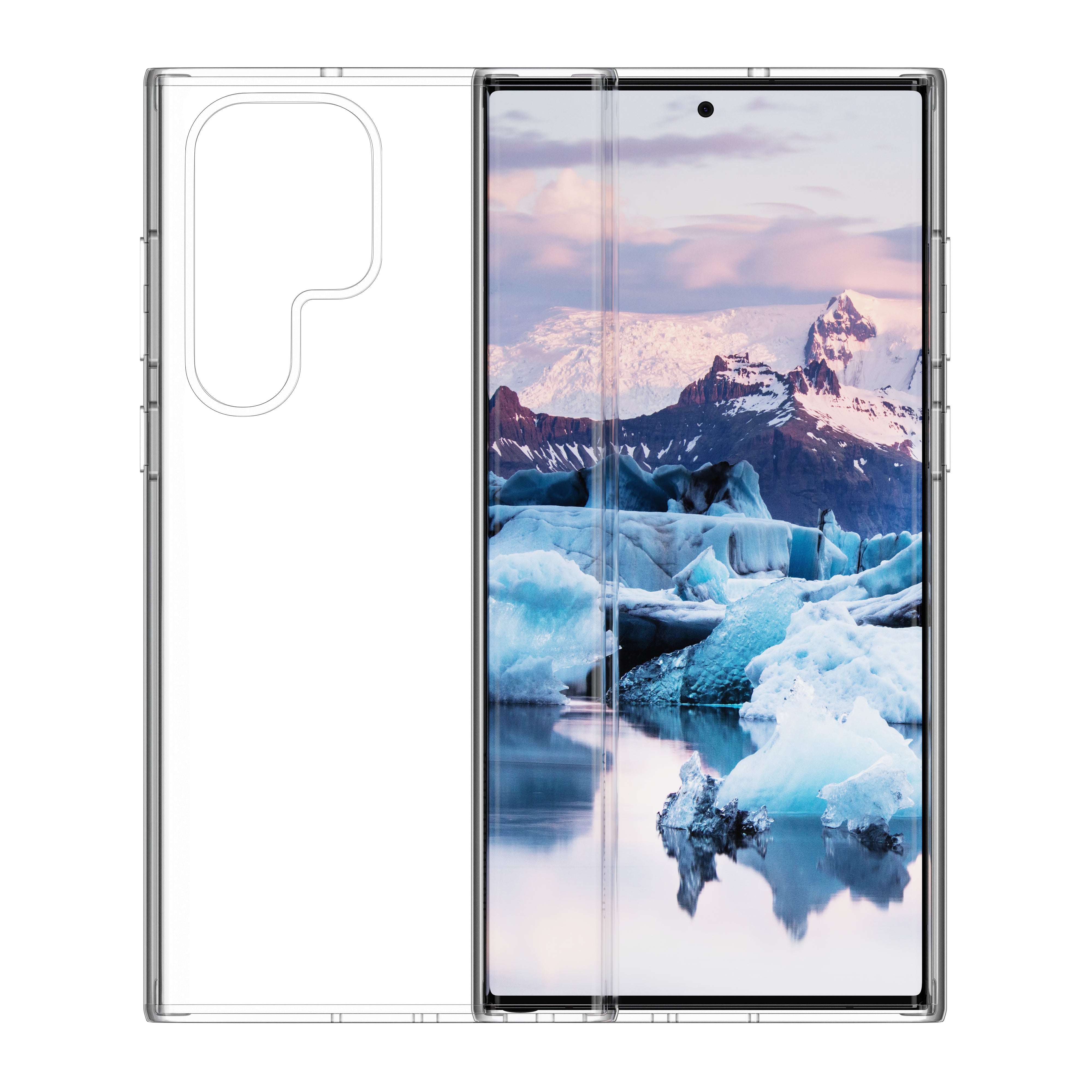 dbramante1928 Iceland Pro Case – für Galaxy S23 Ultra, Transparent, Recycelter Kunststoff, Sturzschutz bis 3 m