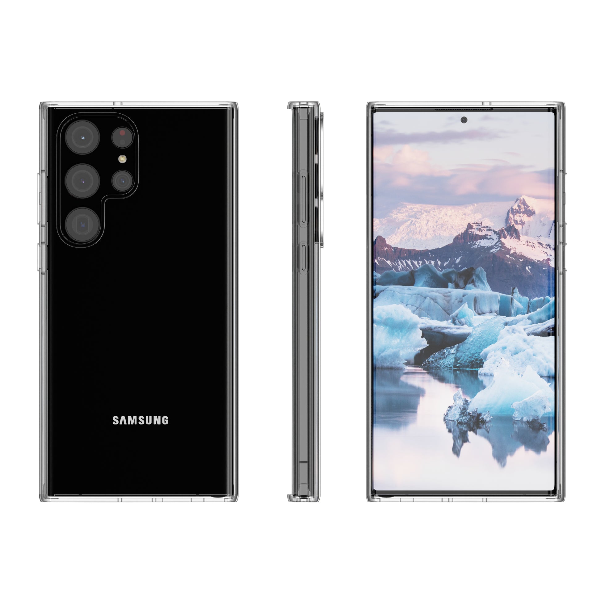 dbramante1928 Iceland Pro Case – für Galaxy S23 Ultra, Transparent, Recycelter Kunststoff, Sturzschutz bis 3 m