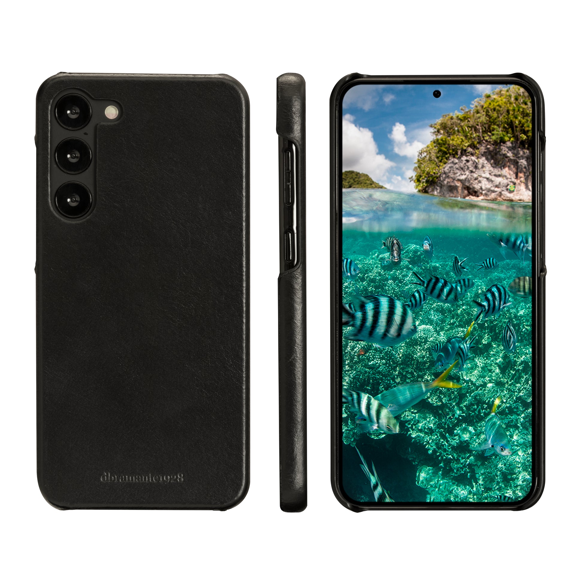 dbramante1928 Lynge Folio – für Samsung Galaxy S23+, 3 Kartenfächer, Leder, schwarz
