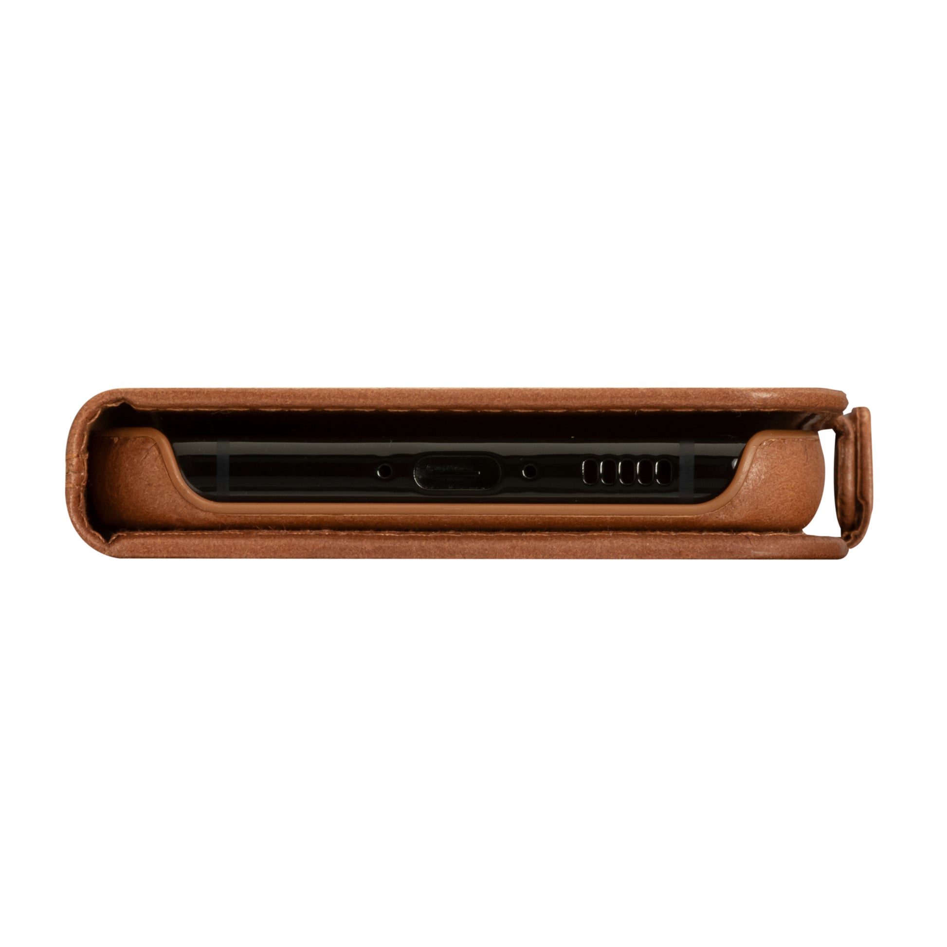 dbramante1928 Lynge Folio – für Samsung Galaxy S23+, 3 Kartenfächer, Leder, Tan, RFID-beständig