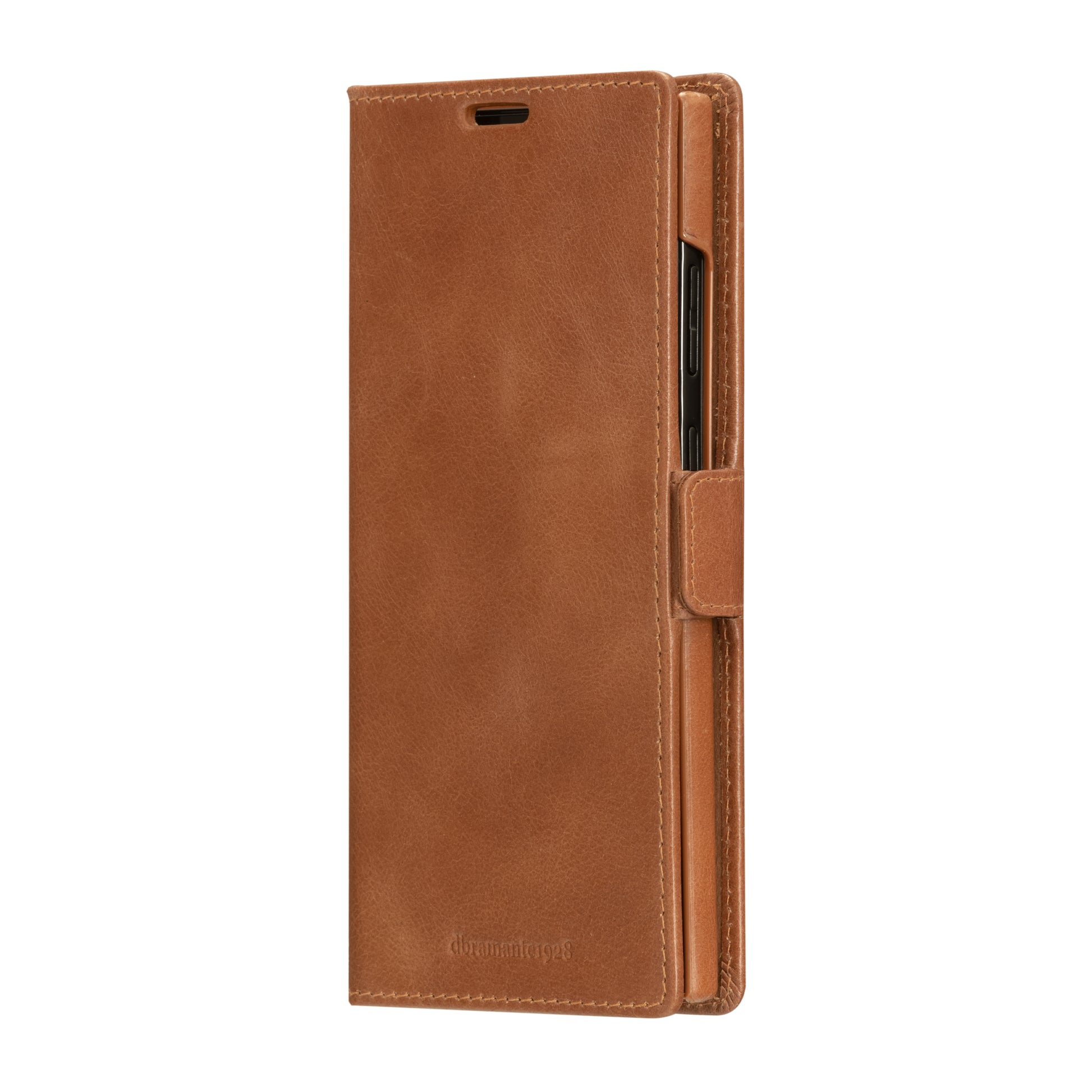 dbramante1928 Lynge Wallethülle – für Samsung Galaxy S23 Ultra, 3 Kartenfächer, Leder, Tan