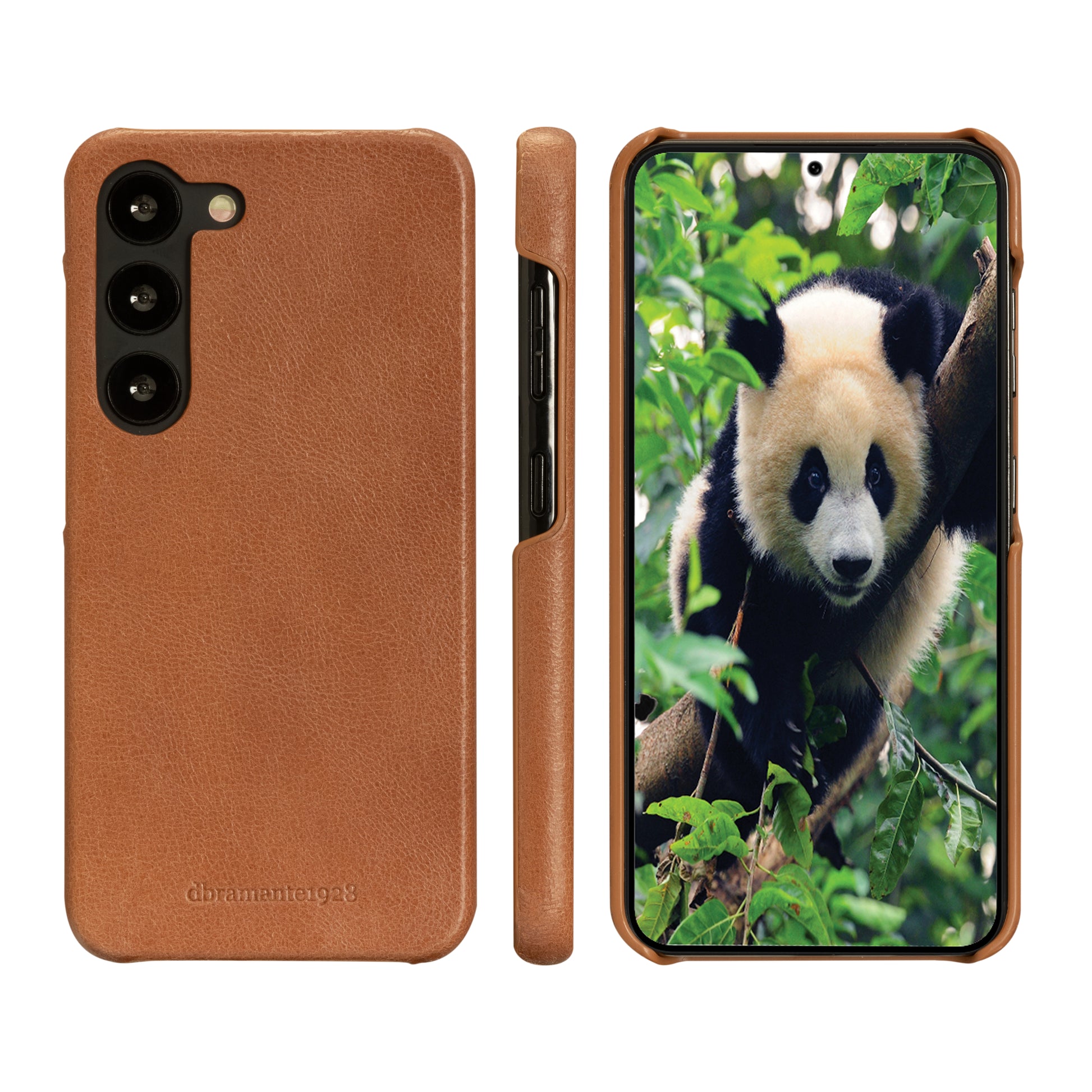 dbramante1928 Lynge Folio – für Samsung Galaxy S23, Tan, RFID-beständig, Magnetverschluss, kabelloses Aufladen