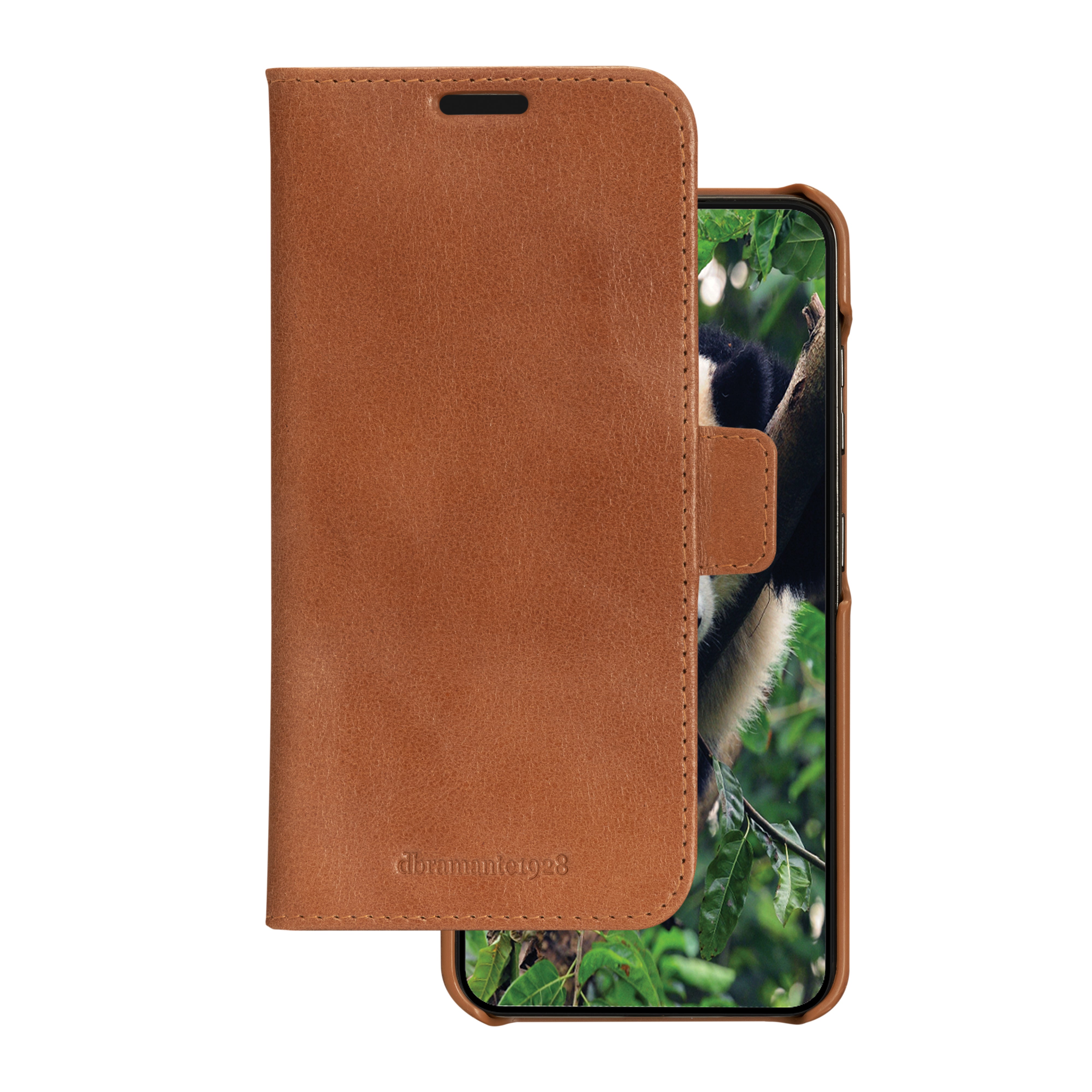 dbramante1928 Lynge Folio – für Samsung Galaxy S23, Tan, RFID-beständig, Magnetverschluss, kabelloses Aufladen