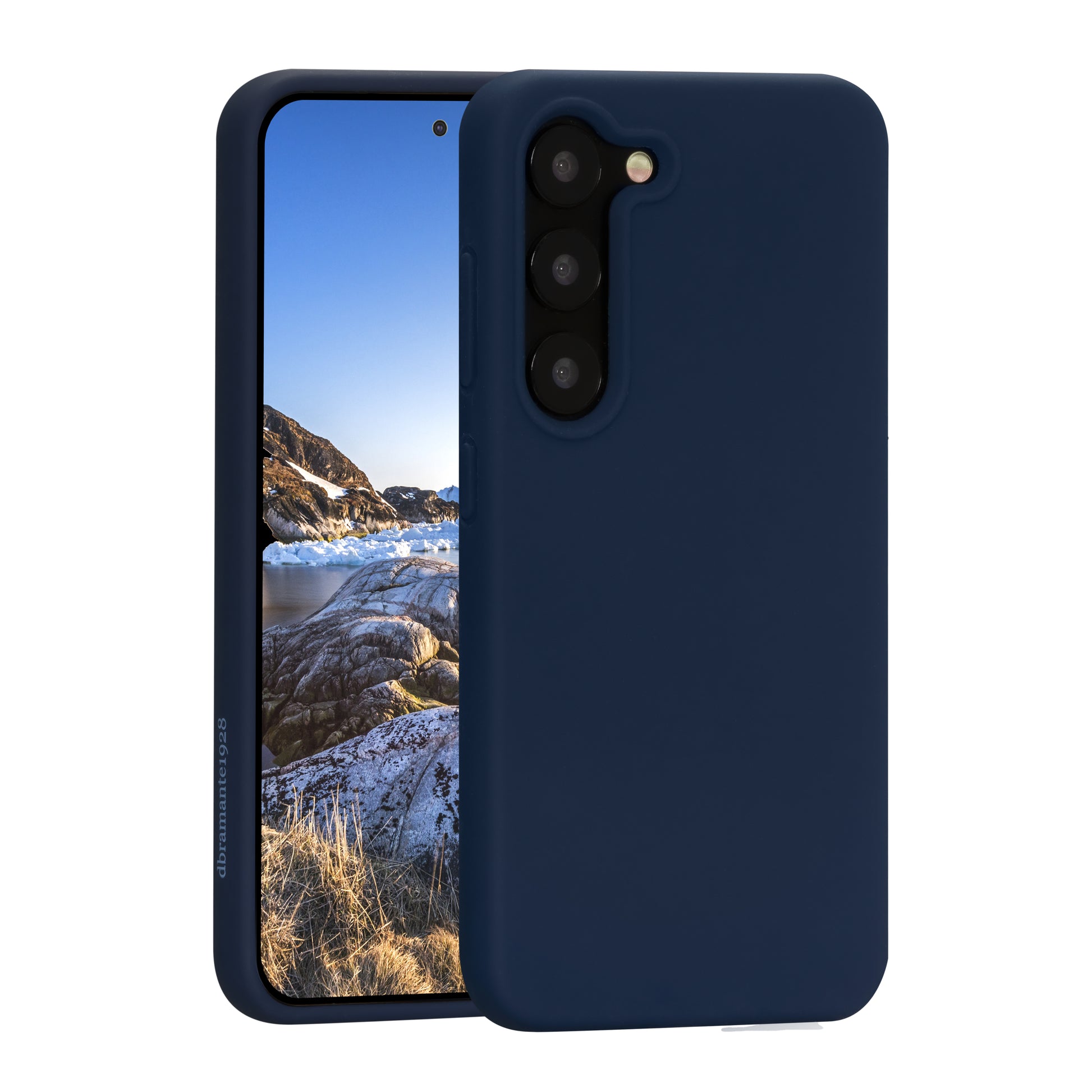 dbramante1928 Backcover – für Samsung Galaxy S23, Recycling-Kunststoff, blau, schlagfest, kratzresistent