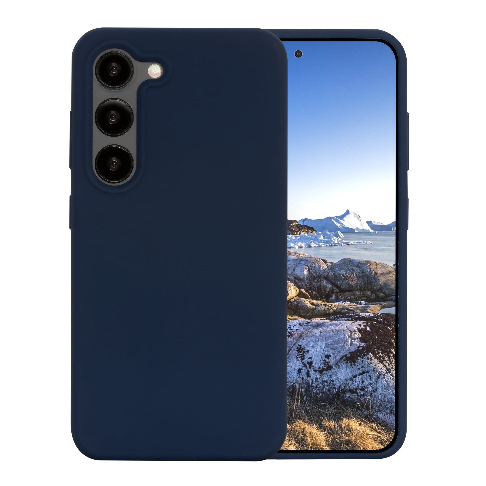 dbramante1928 Backcover – für Samsung Galaxy S23, Recycling-Kunststoff, blau, schlagfest, kratzresistent