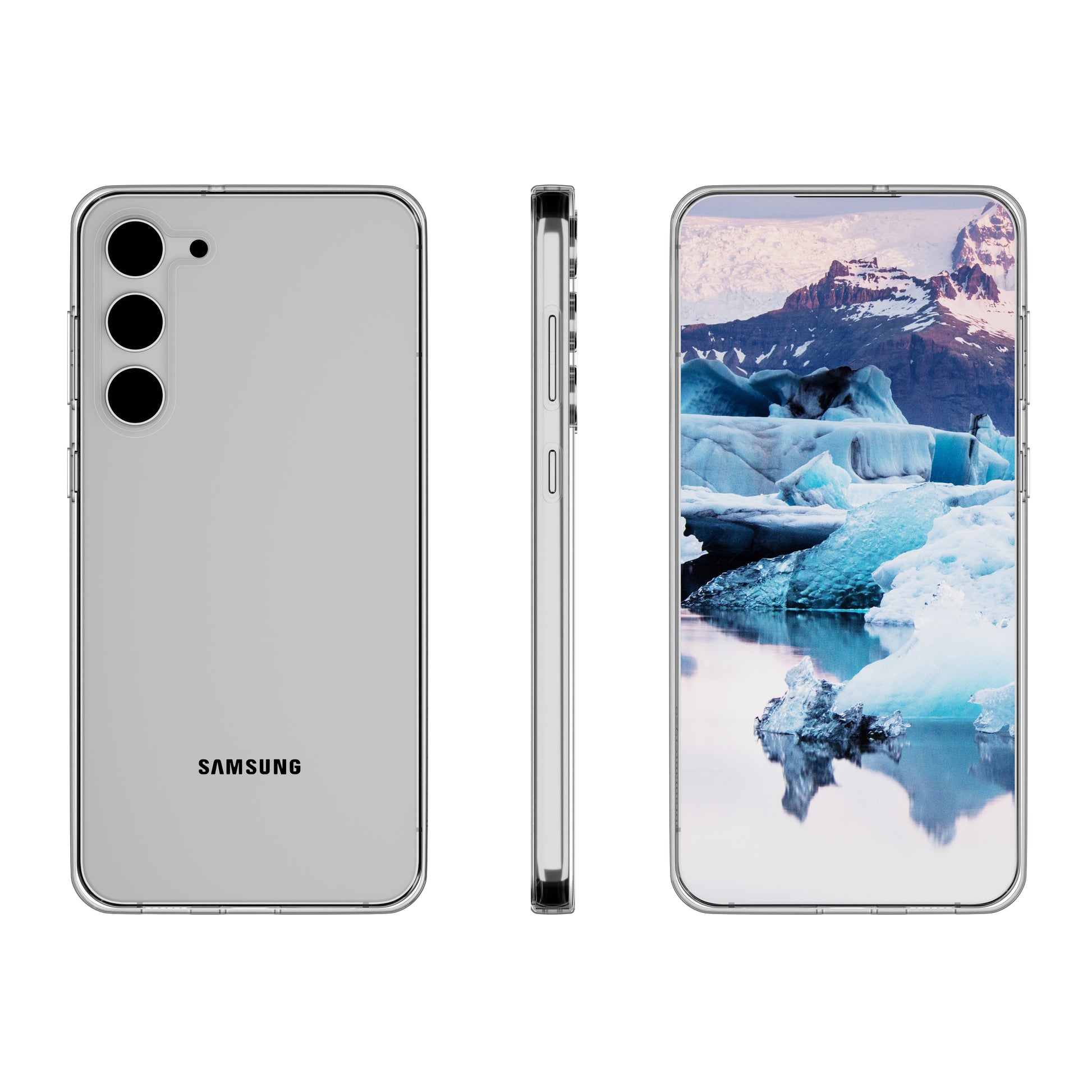 dbramante1928 Greenland – Backcover – für Samsung Galaxy S23, Recycling-Kunststoff, transparent