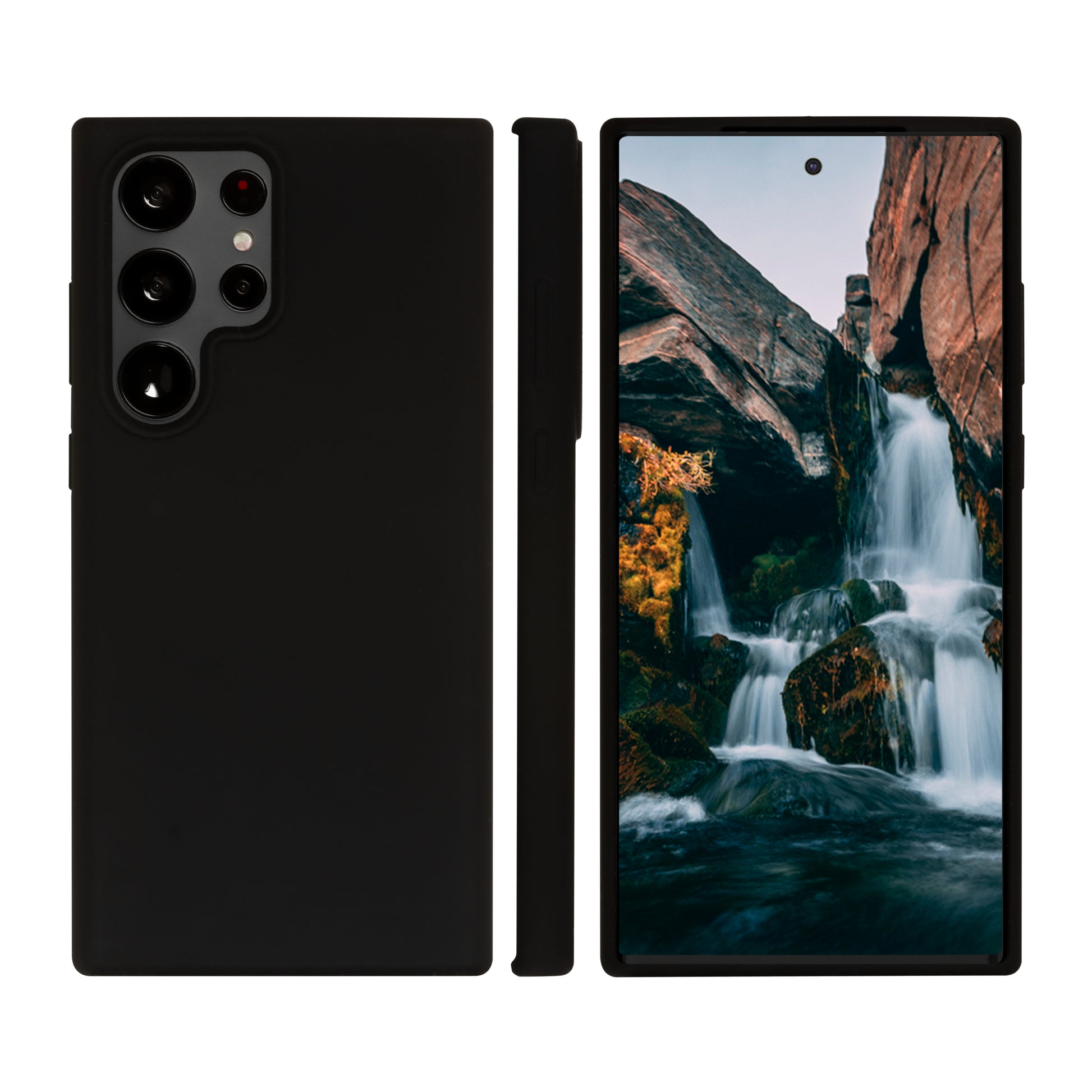 dbramante1928 Backcover – für Samsung Galaxy S23 Ultra, Schwarz, kabelloses Laden, schlagfest, kratzresistent