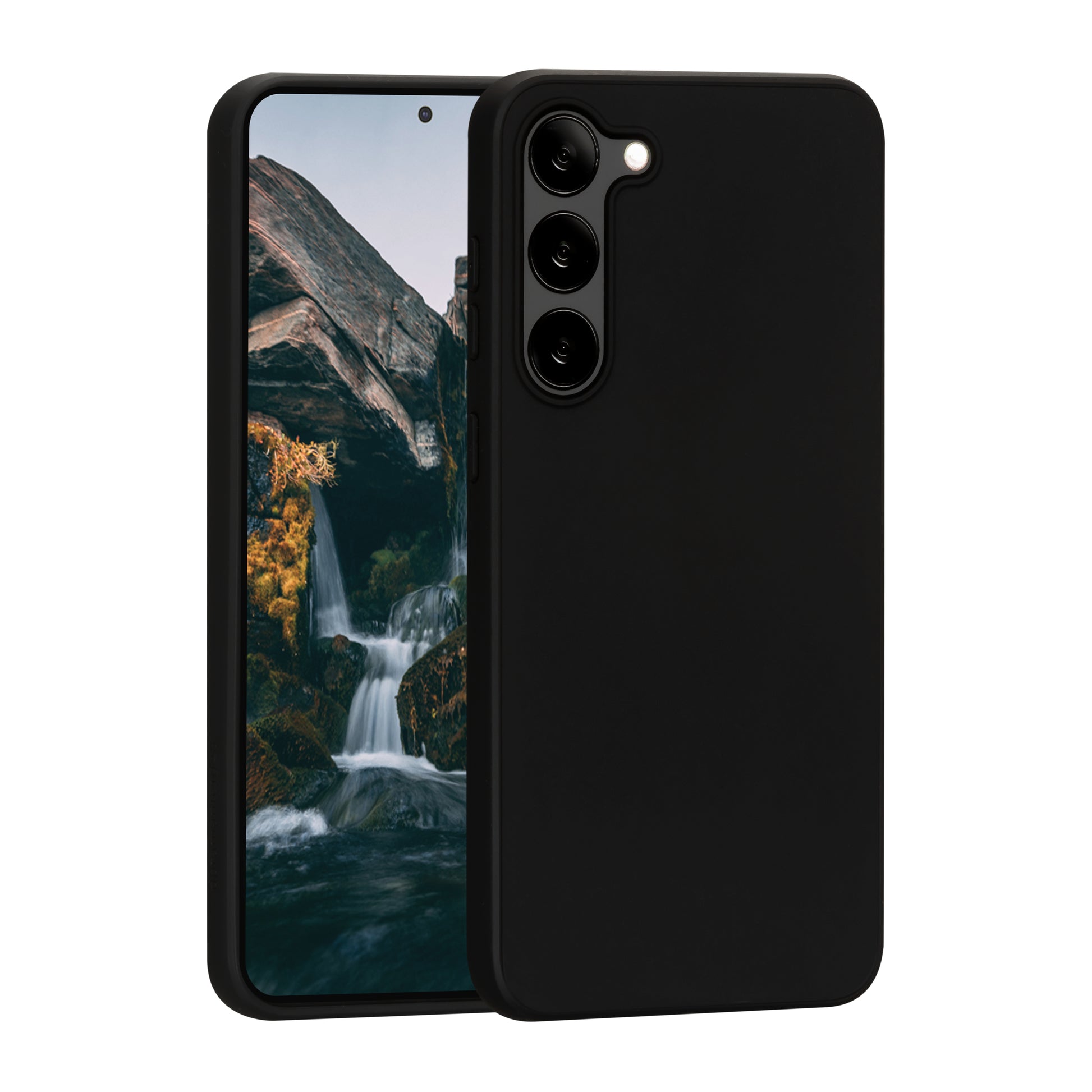 dbramante1928 Greenland Backcover – für Samsung Galaxy S23, Night Black, schlagfest, kratzresistent