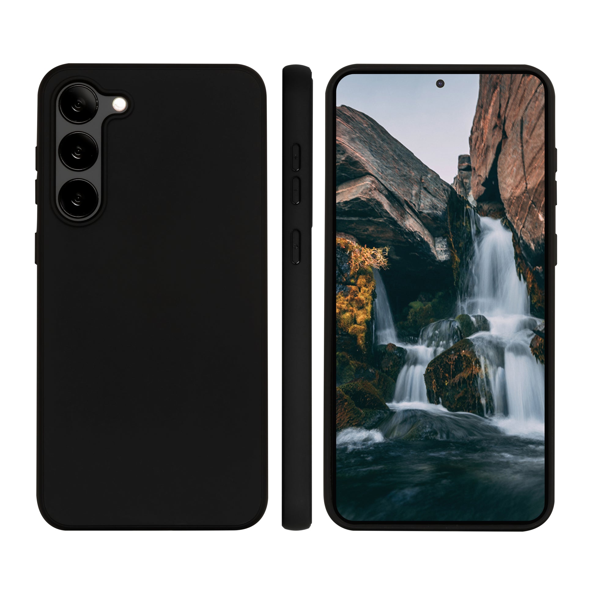 dbramante1928 Greenland Backcover – für Samsung Galaxy S23, Night Black, schlagfest, kratzresistent