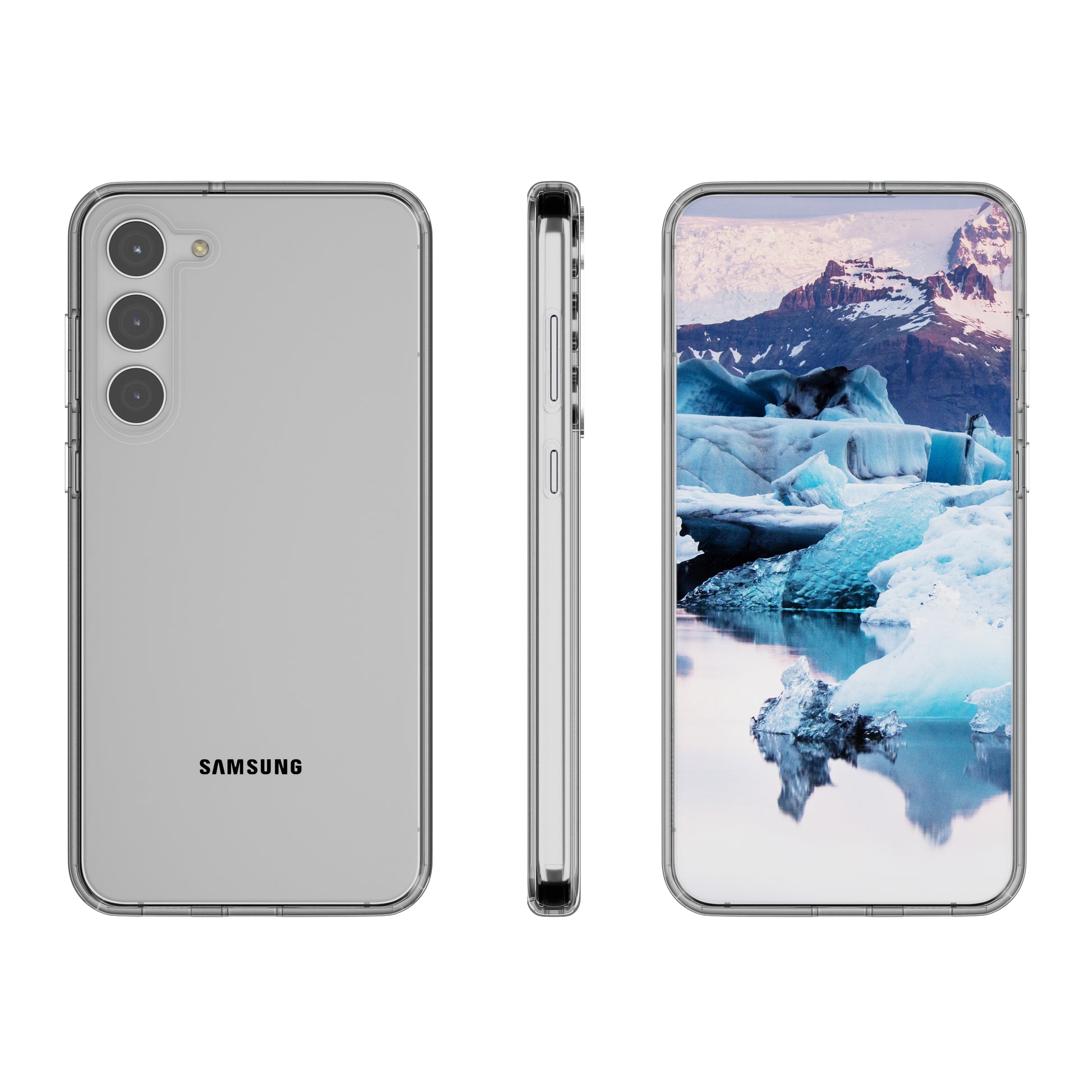 dbramante1928 Iceland Pro Backcover – für Samsung Galaxy S23, transparent, bis 3 m sturzsicher