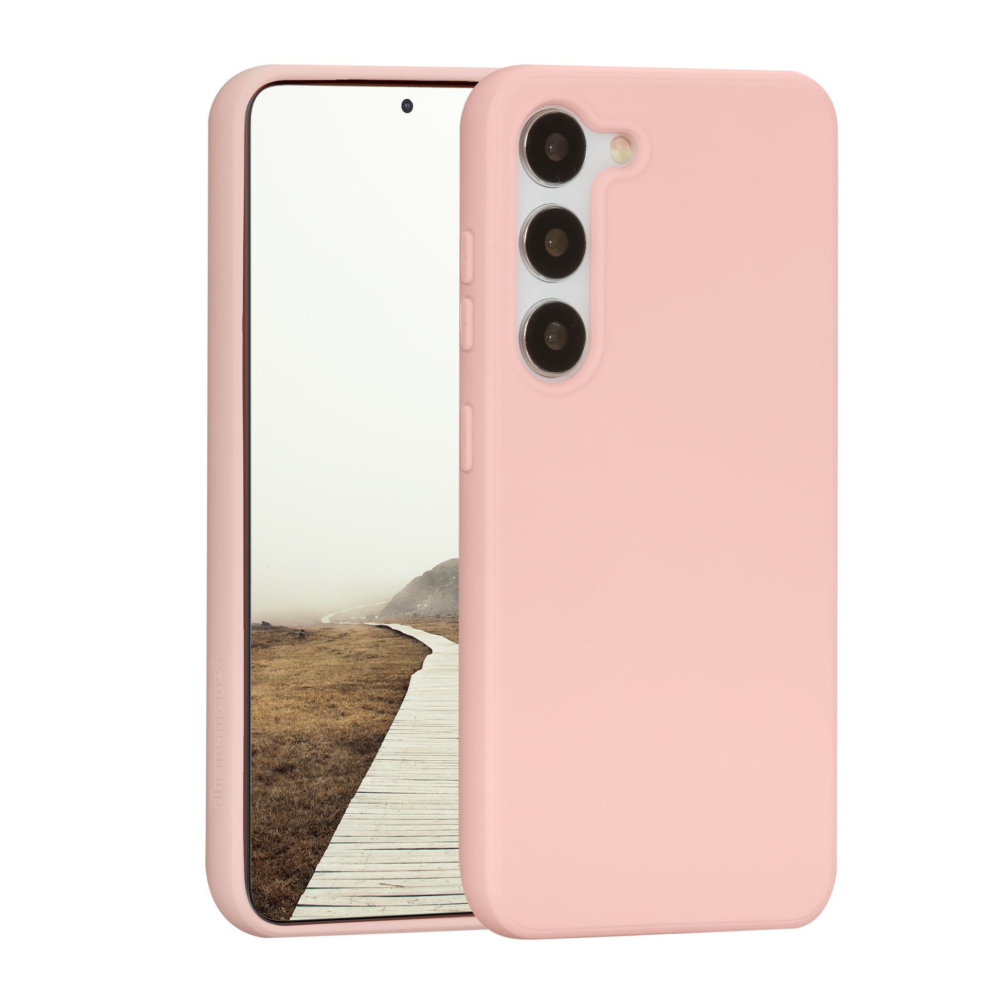 dbramante1928 Greenland – Backcover – für Samsung Galaxy S23, Recycling-Kunststoff, Pink Sand