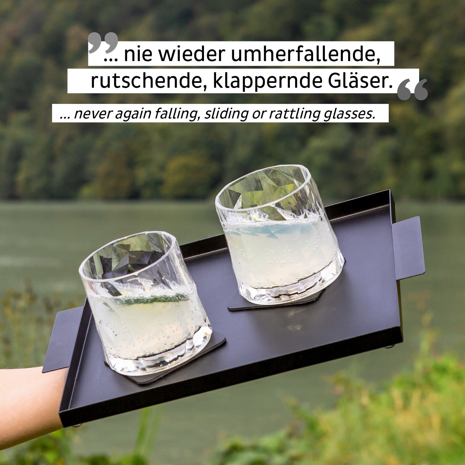 Silwy TUMBLER Glas – 0,25 l, Kunststoff, Transparent, 6 Stück
