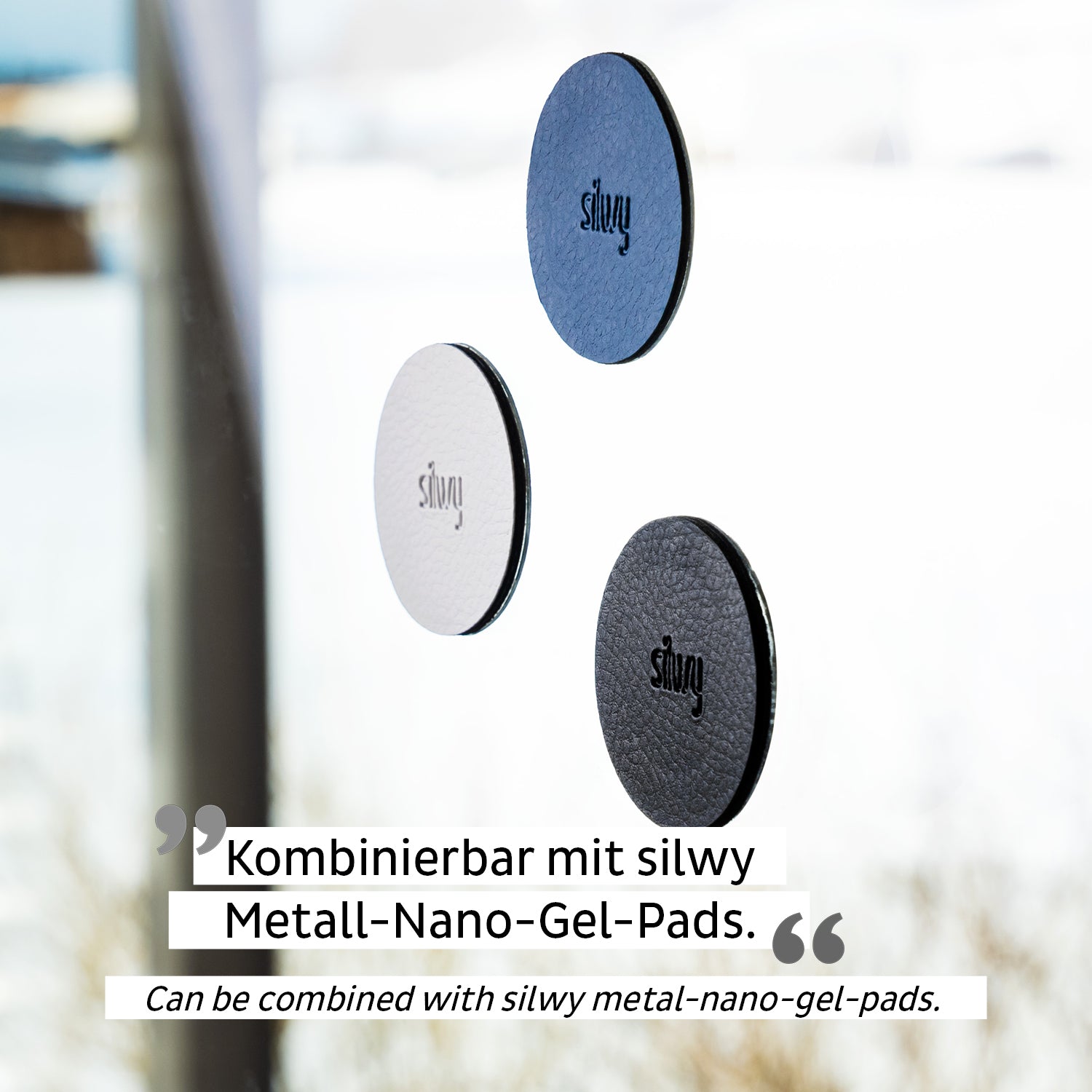Silwy PM00-14-4 Kabelhalter – selbstklebend – Neodym – silber – Ø 28 × H 3 mm – 4 Stück