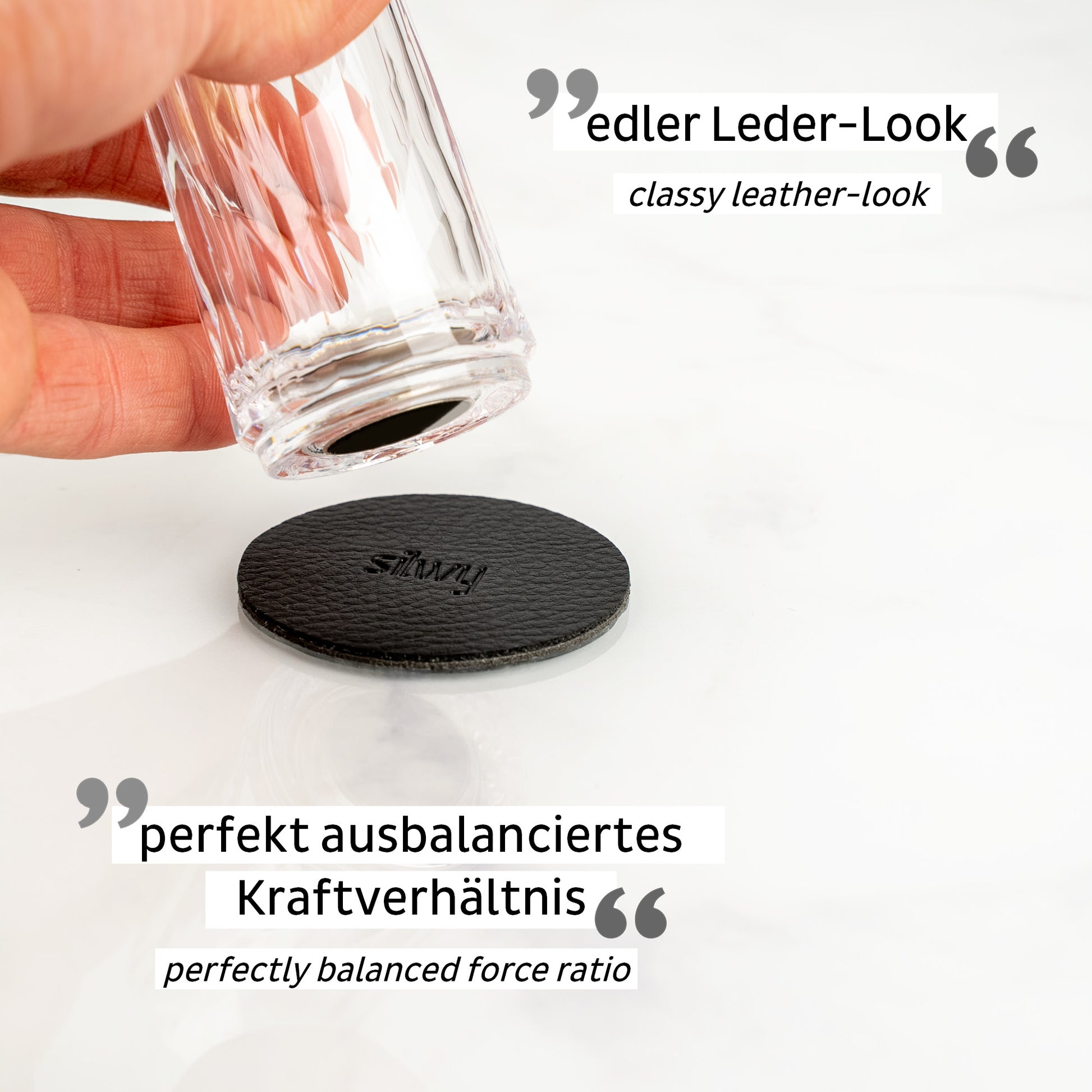 Silwy Glas – SHOT, Kunststoff rund, 7 cm