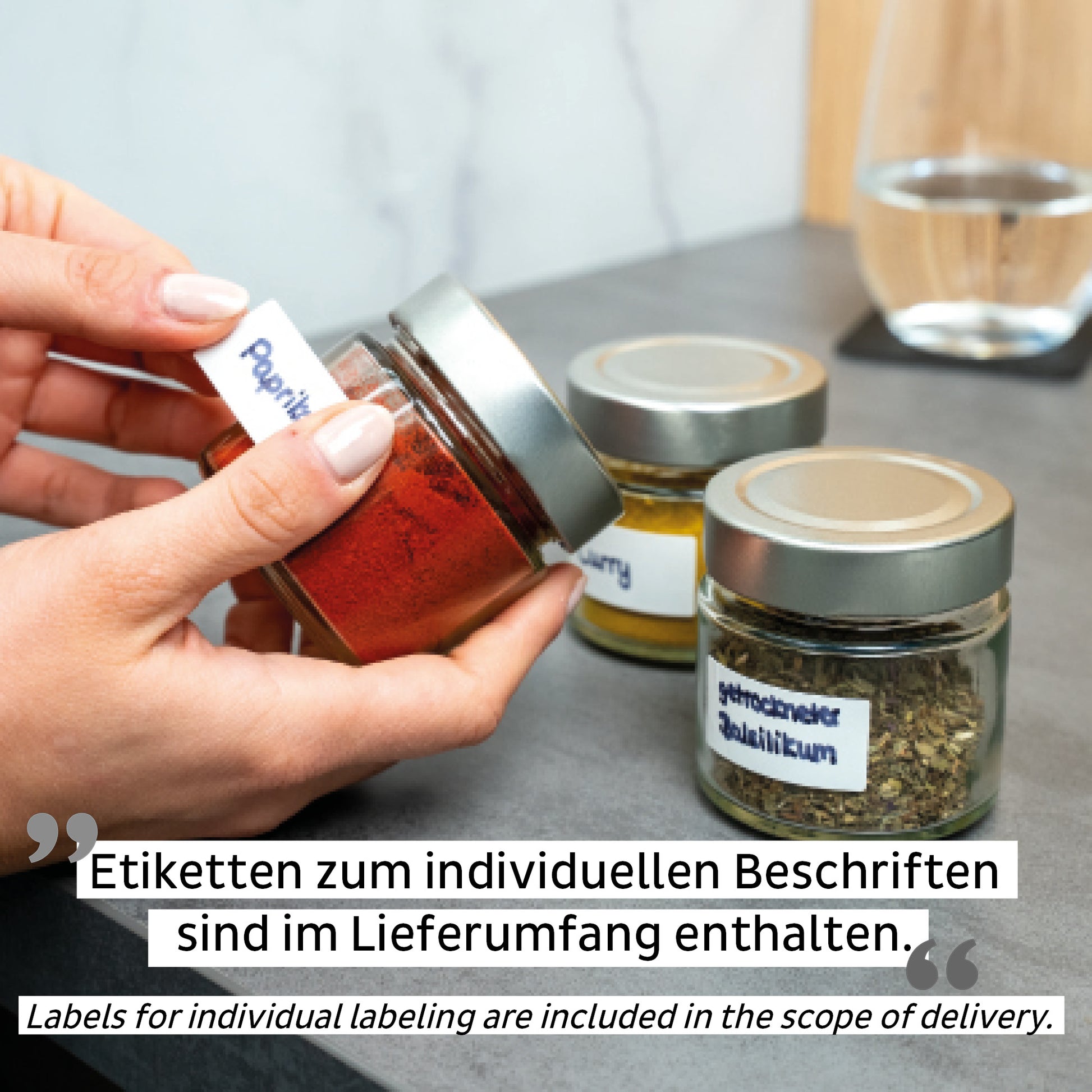 Silwy Vorratsdose 125 ml, Ø 6 × 3,5 cm, Glas, Transparent/Schwarz, 3er-Set