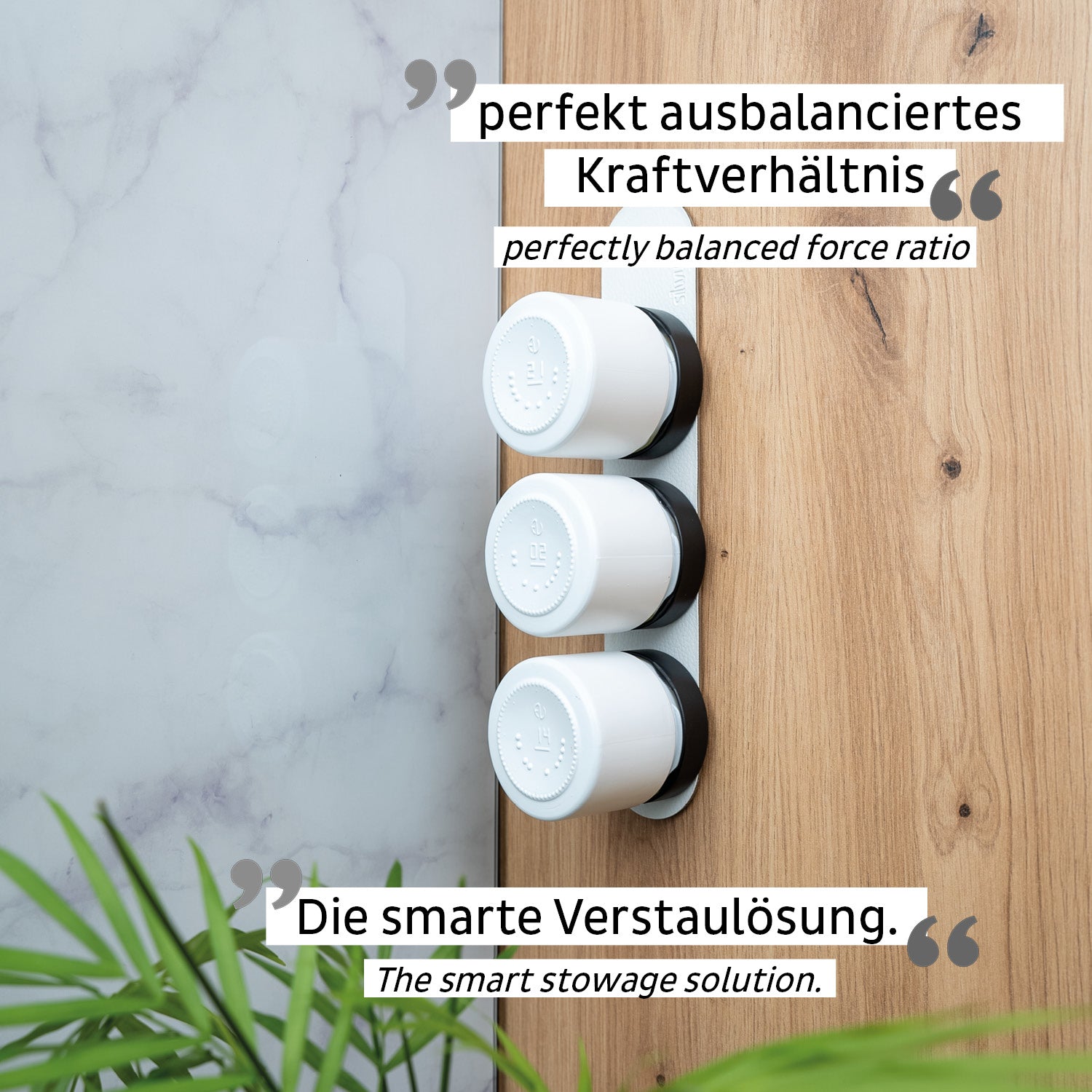 Silwy Vorratsdose 125 ml, Porzellan, Weiss, 3er-Set