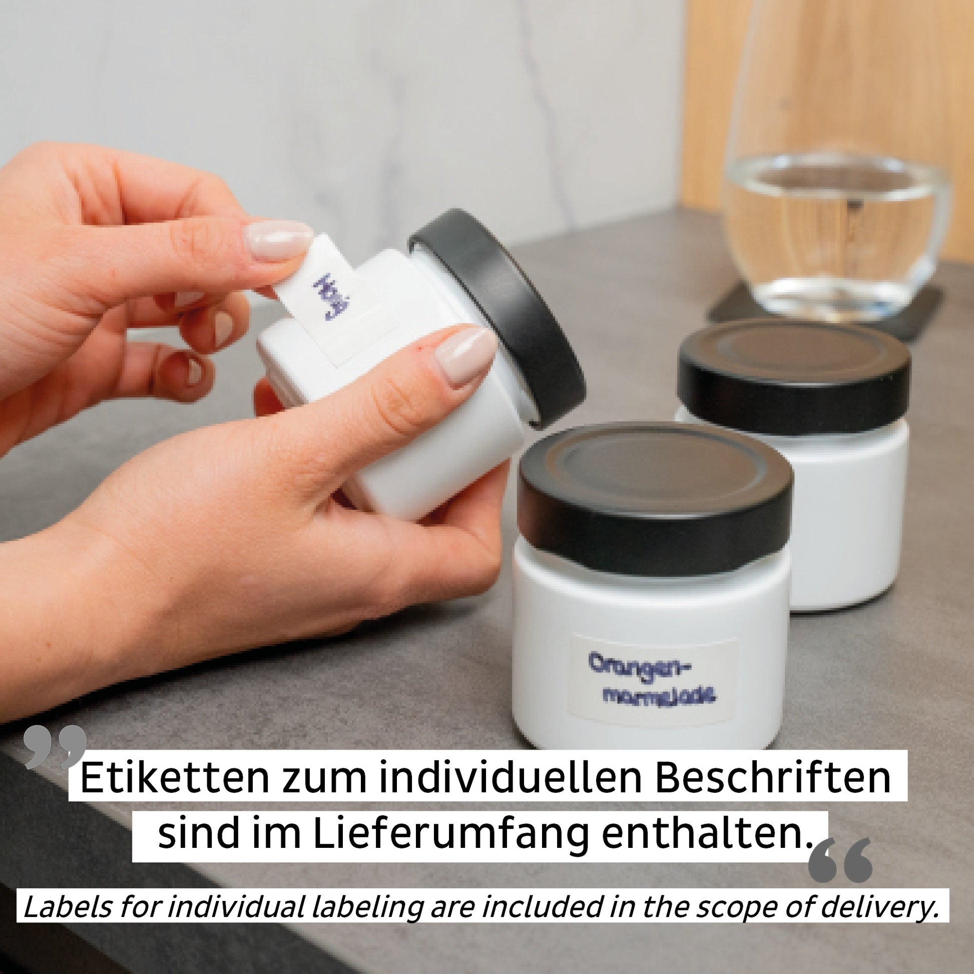 Silwy Vorratsdose 125 ml, Porzellan, Weiss, 3er-Set