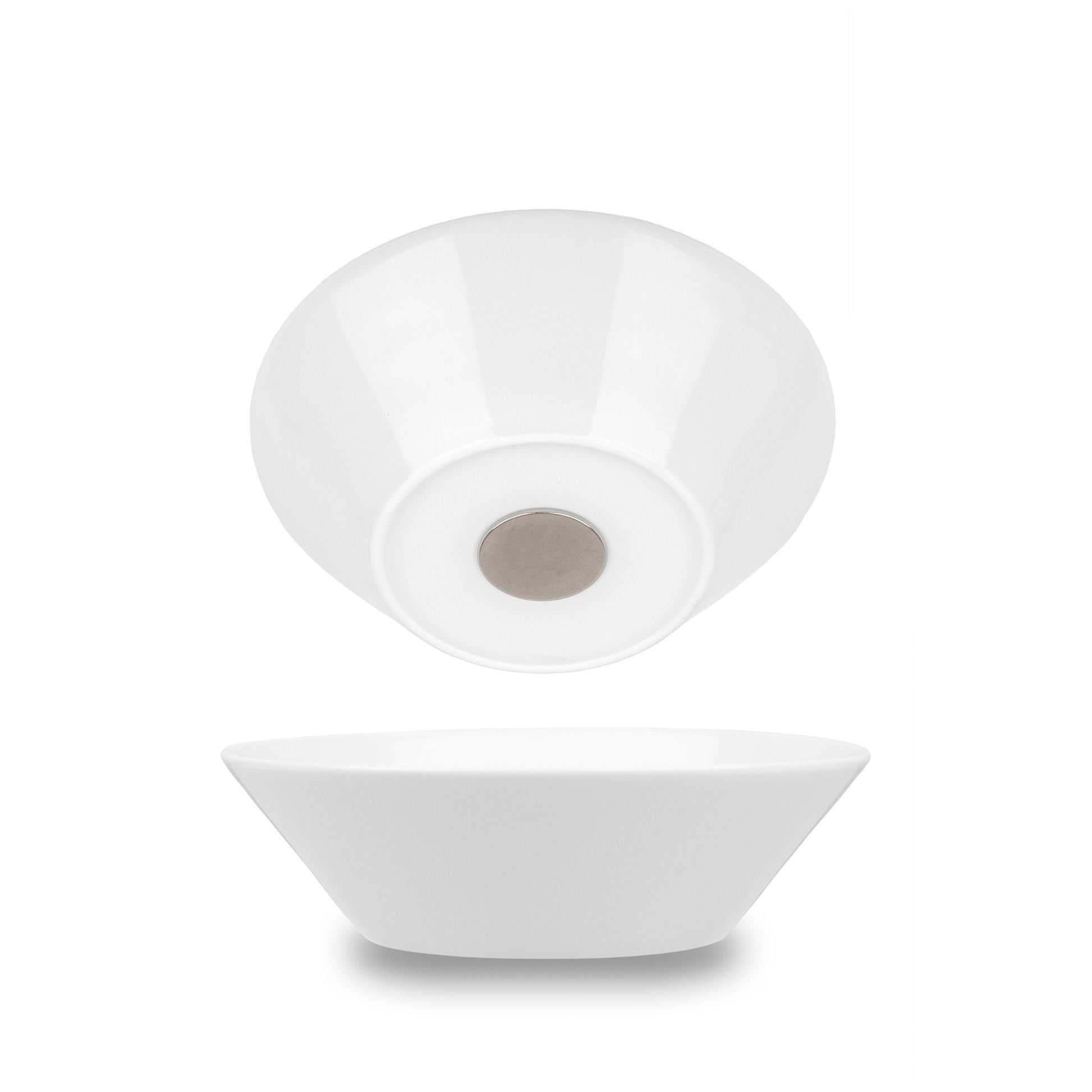 Silwy Suppenschüssel – 2er Set, 400 ml, Ø 16,0 cm, H 4,8 cm, Porzellan, Weiss