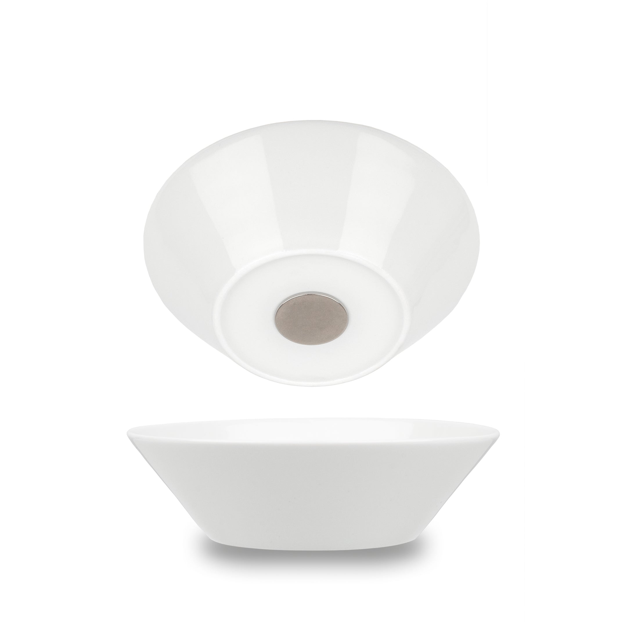 Silwy Suppenschüssel – 2er Set, 400 ml, Ø 16,0 cm, H 4,8 cm, Porzellan, Weiss