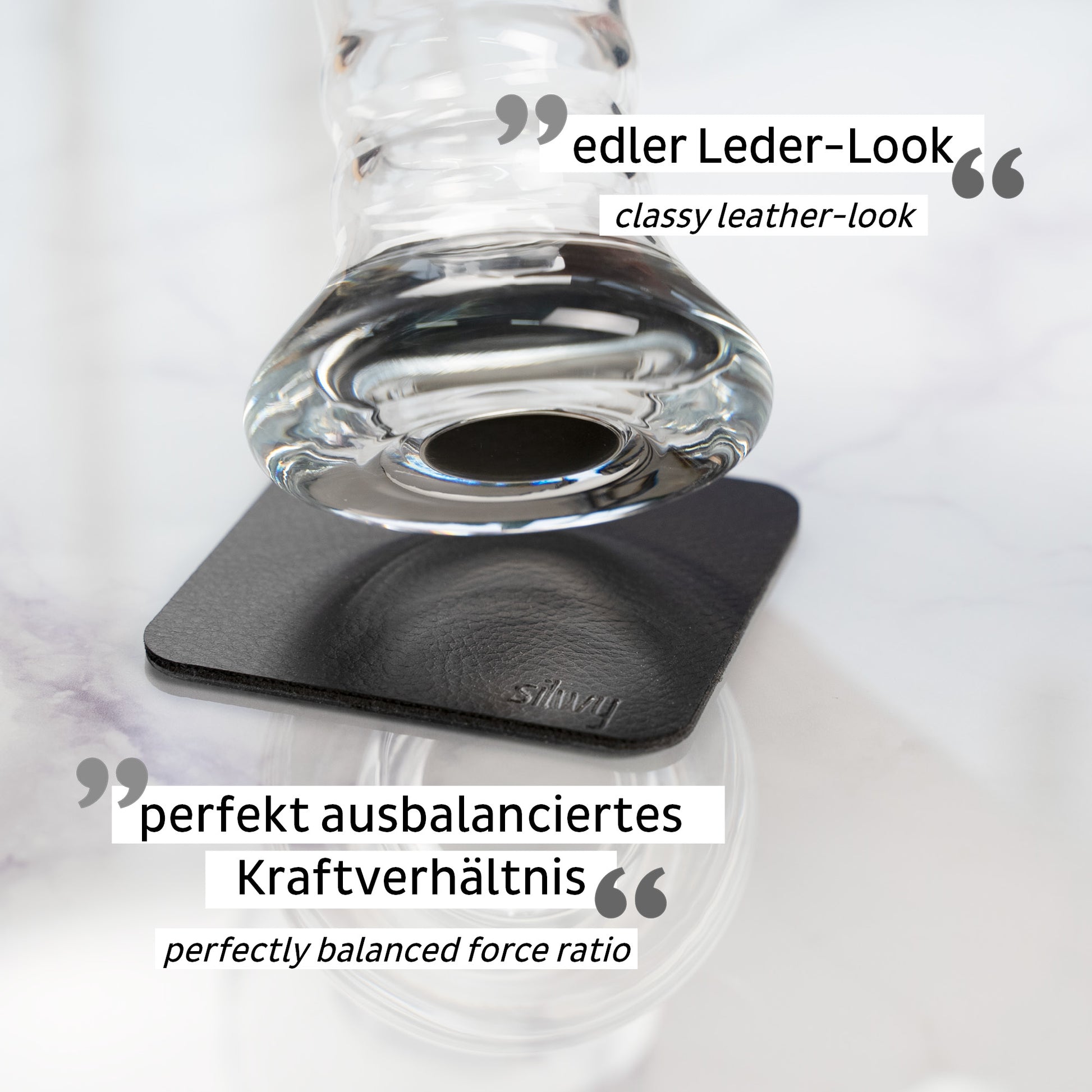 Silwy Bierglas – 500 ml, Ø 7,5 cm, H 25,5 cm, Kristallglas, Transparent