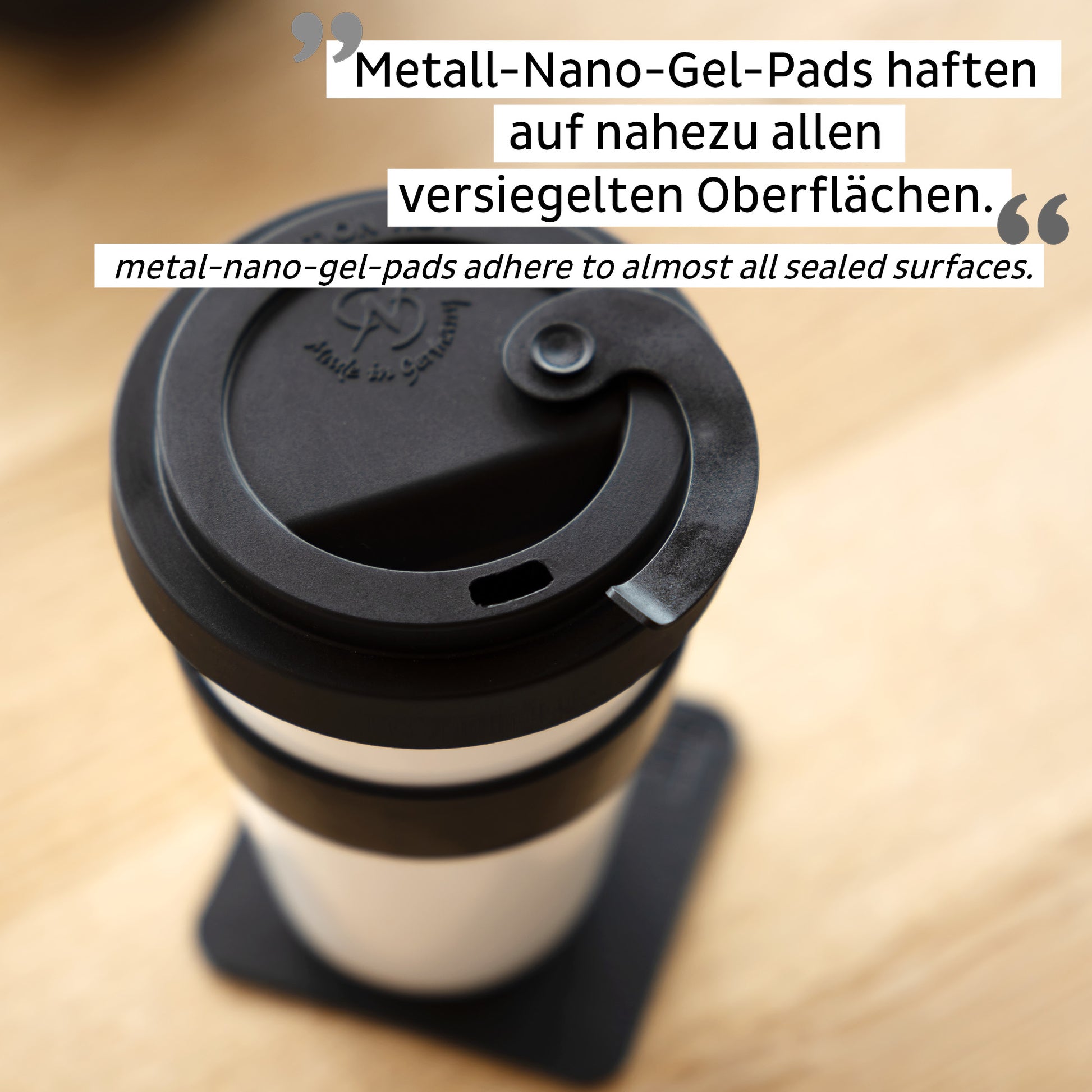 Silwy Becher S038-1403-1-B – 350 ml, Ø 9,3 cm, H 13,0 cm, Porzellan, Weiss, mit Deckel