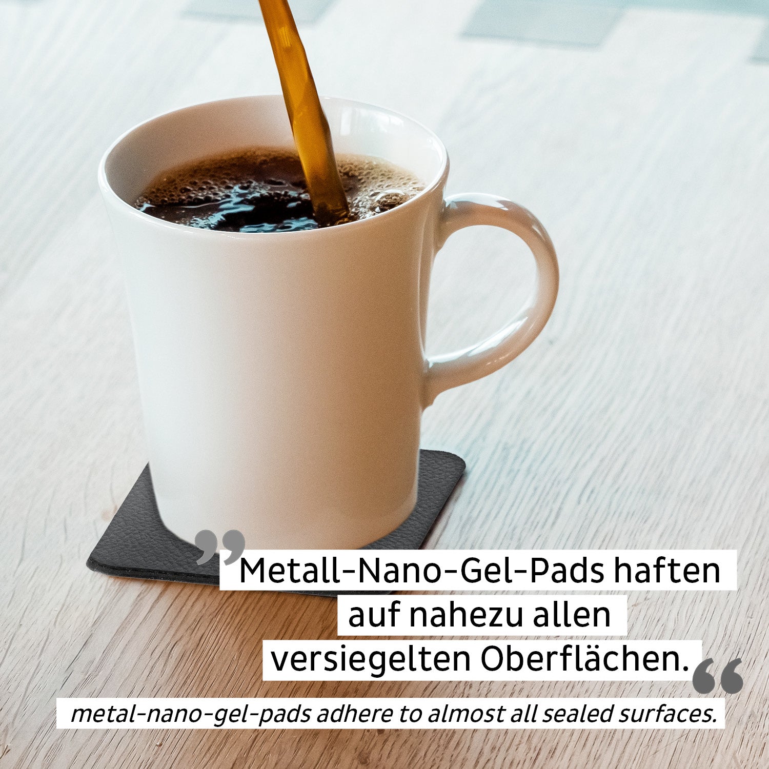 Silwy S027-1309-2-B-CA Tasse – 0,27 l, Porzellan, schwarz matt, Magnethenkel, 2 Stück