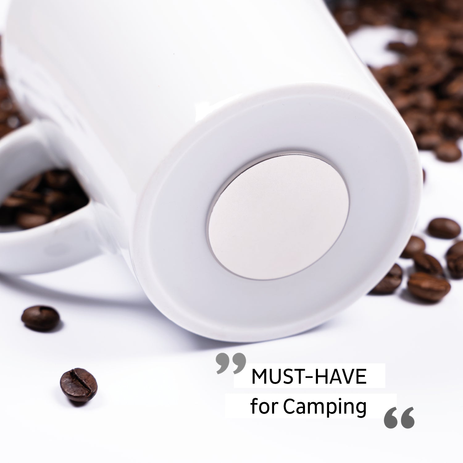 Silwy S027-1309-2-B-CA Tasse – 0,27 l, Porzellan, schwarz matt, Magnethenkel, 2 Stück