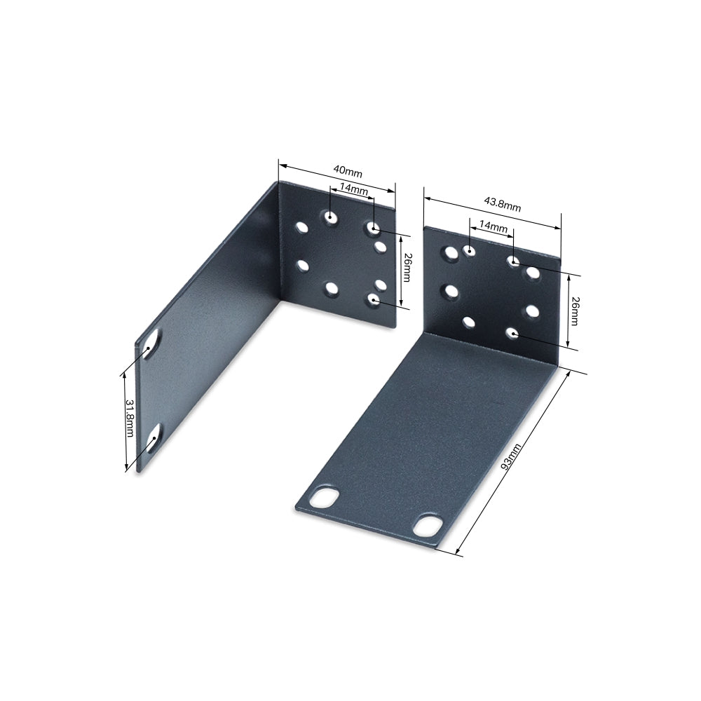 TP-Link Omada RackMount Kit-13 – Montagehalterung – für OC300, TL-R480T+, TL-SF1016DS und andere, Schwarz