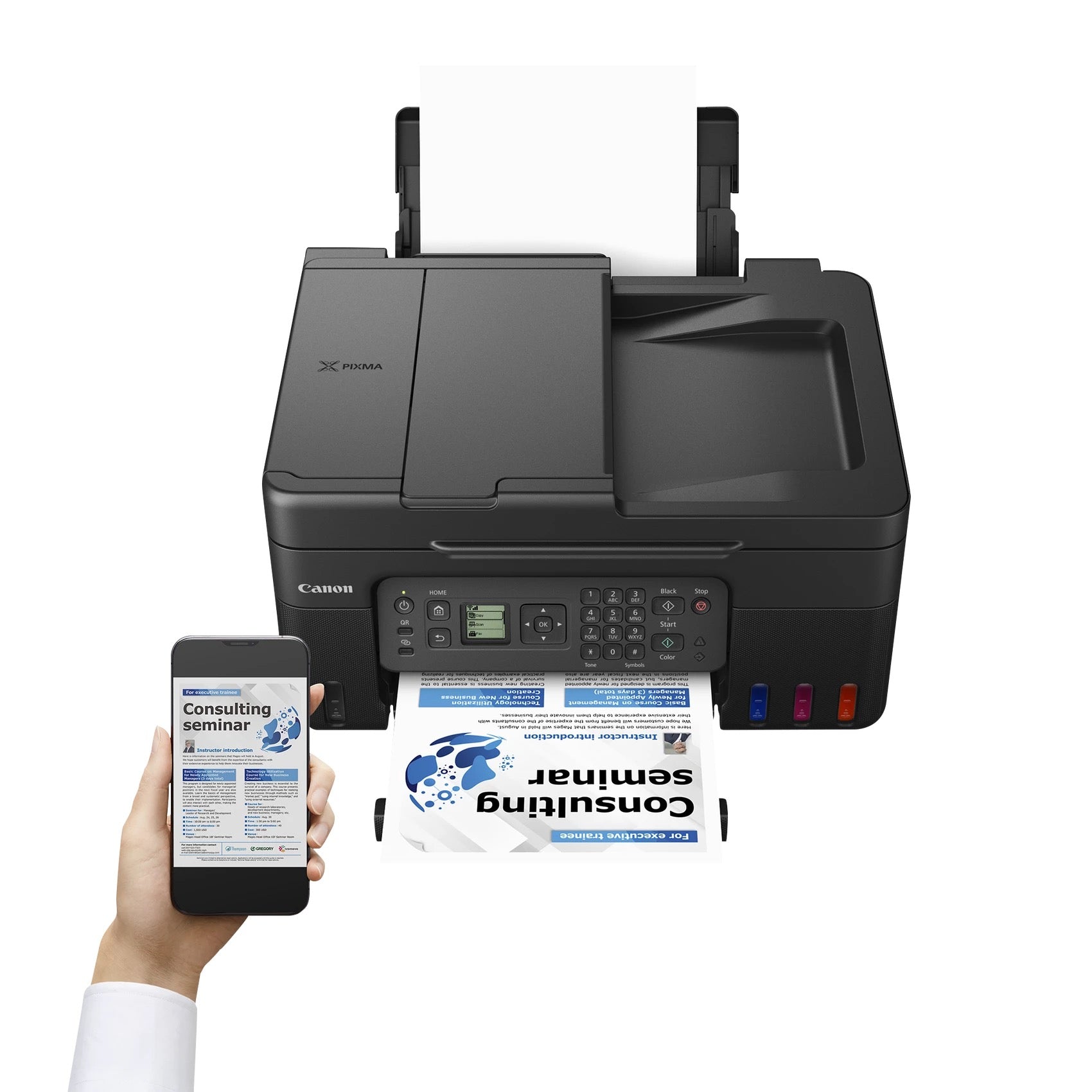 Canon PIXMA G4570 – Farbiges Tintenstrahl-MFP A4, 4-in-1 – WLAN – ADF
