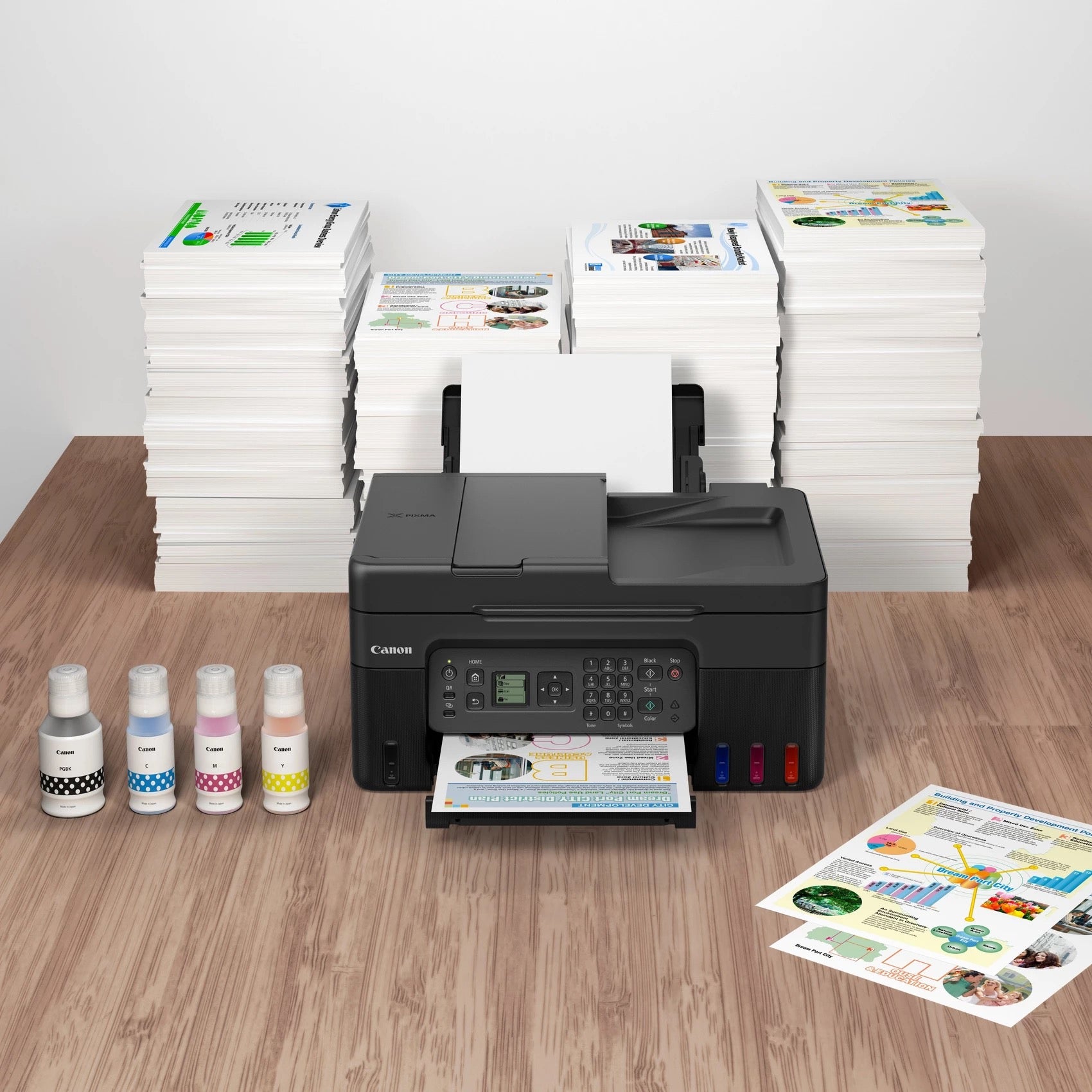 Canon PIXMA G4570 – Farbiges Tintenstrahl-MFP A4, 4-in-1 – WLAN – ADF