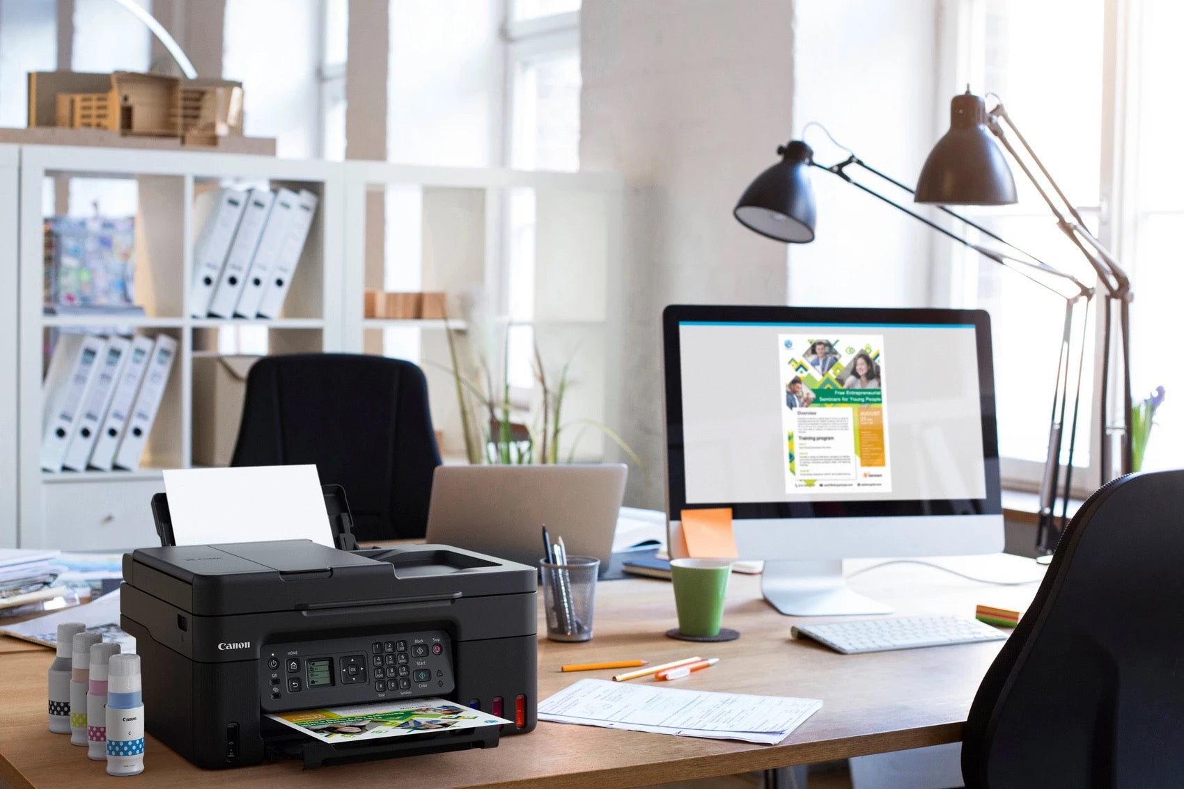Canon PIXMA G4570 – Farbiges Tintenstrahl-MFP A4, 4-in-1 – WLAN – ADF