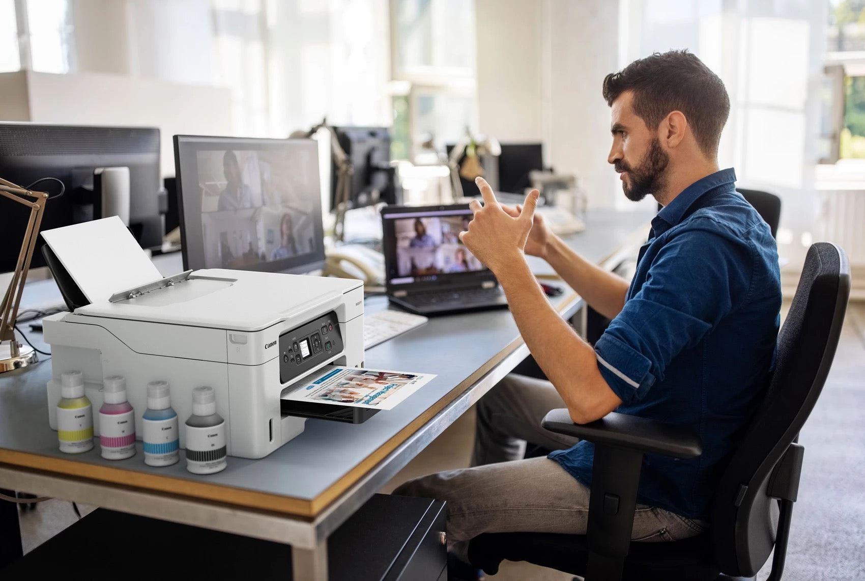 Canon MAXIFY GX3050 – Farbiges Tintenstrahl-MFP A4, 3-in-1 – WLAN
