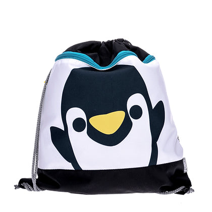 Funki Sportbeutel – 12 l, Motiv Penguin minimono, wasserabweisend, 36 × 42 cm