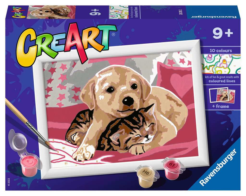 Ravensburger Malen nach Zahlen Set A Summer Snooze – ab 9 Jahren – 180 × 130 mm