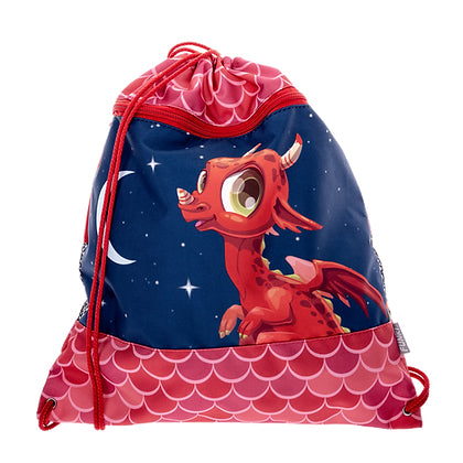 Funki Sportbeutel, Ruby Dragon, 36×42 cm